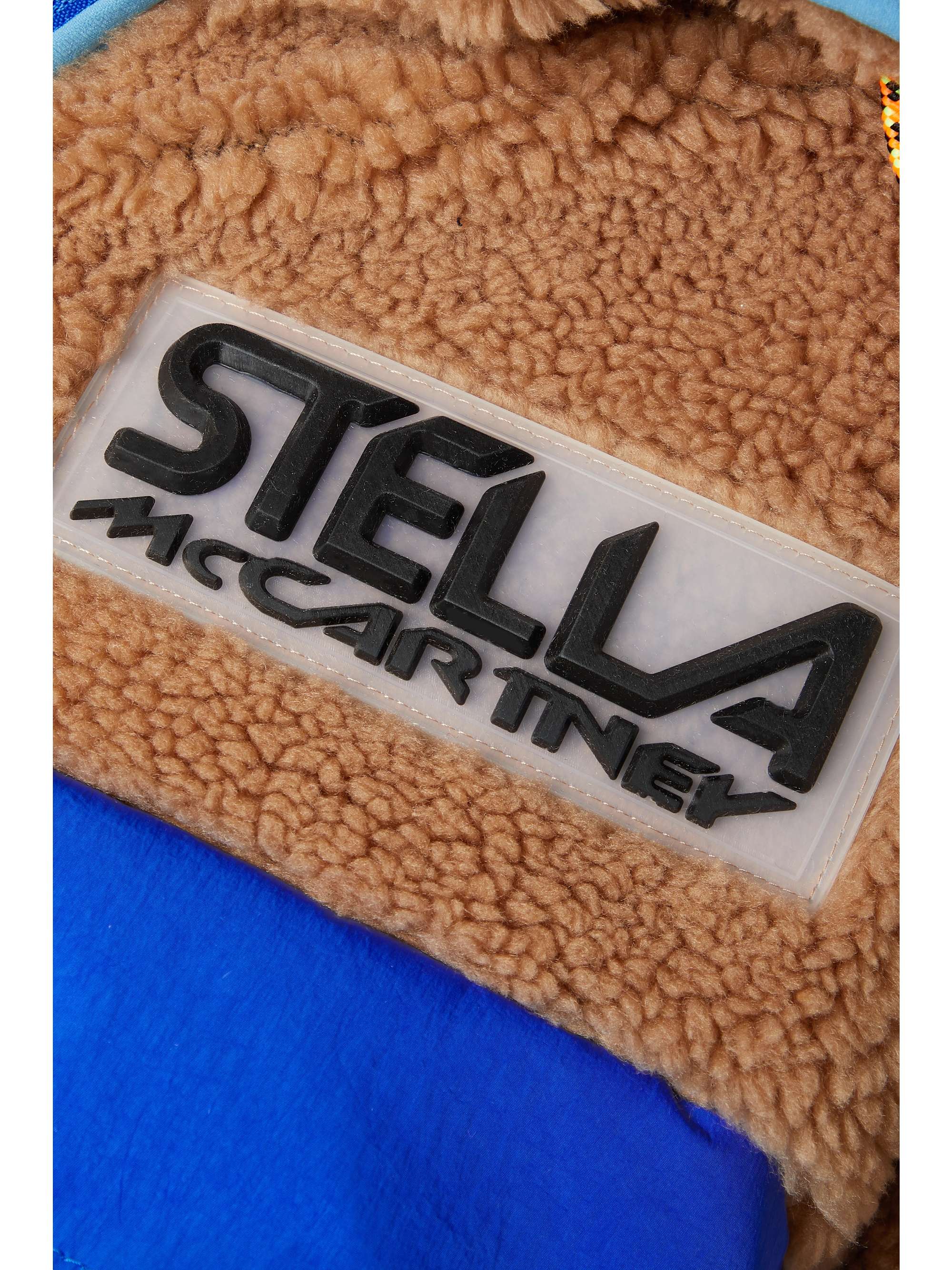 STELLA MCCARTNEY + NET SUSTAIN Marlee oversized paneled recycled fleece and shell hoodie