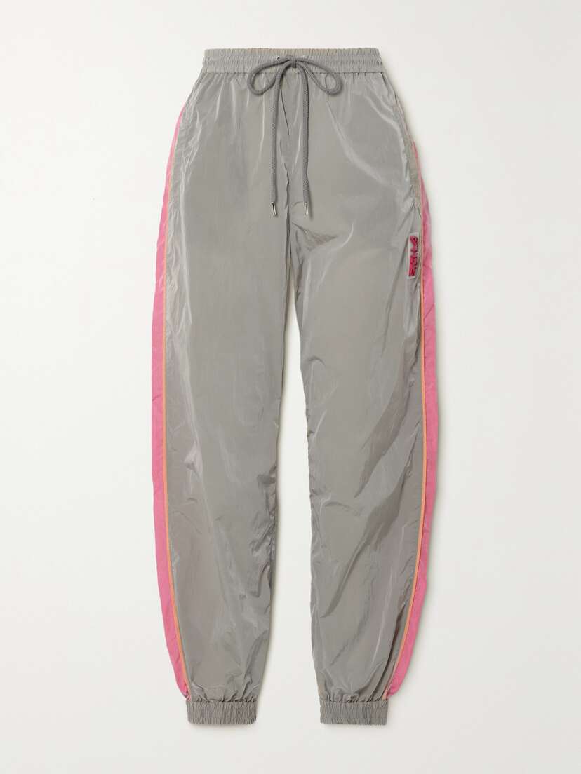 Stella McCartney Kira Appliquéd Striped Econyl Track Pants