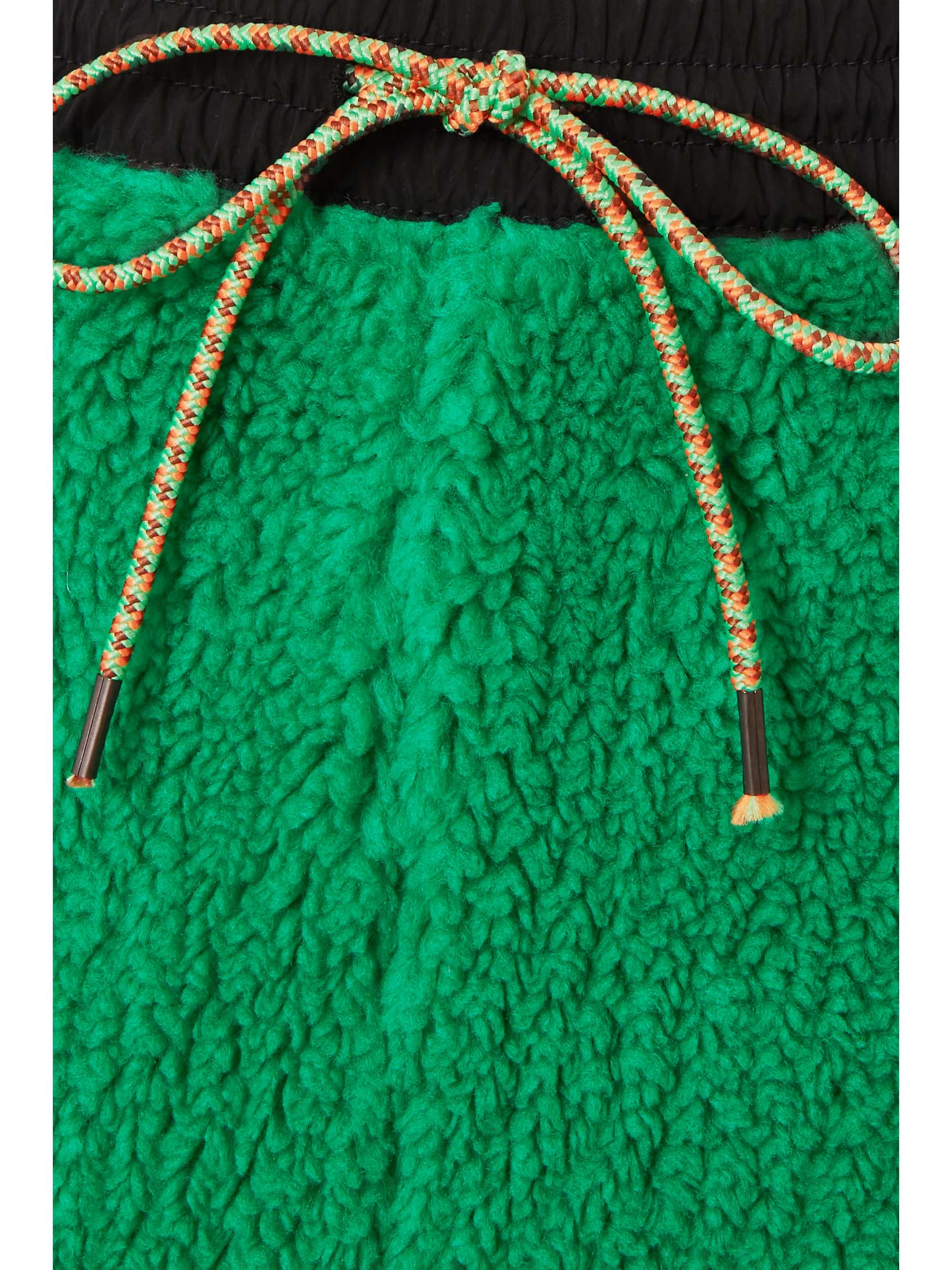 STELLA MCCARTNEY + NET SUSTAIN Kara recycled faux shearling and shell track pants