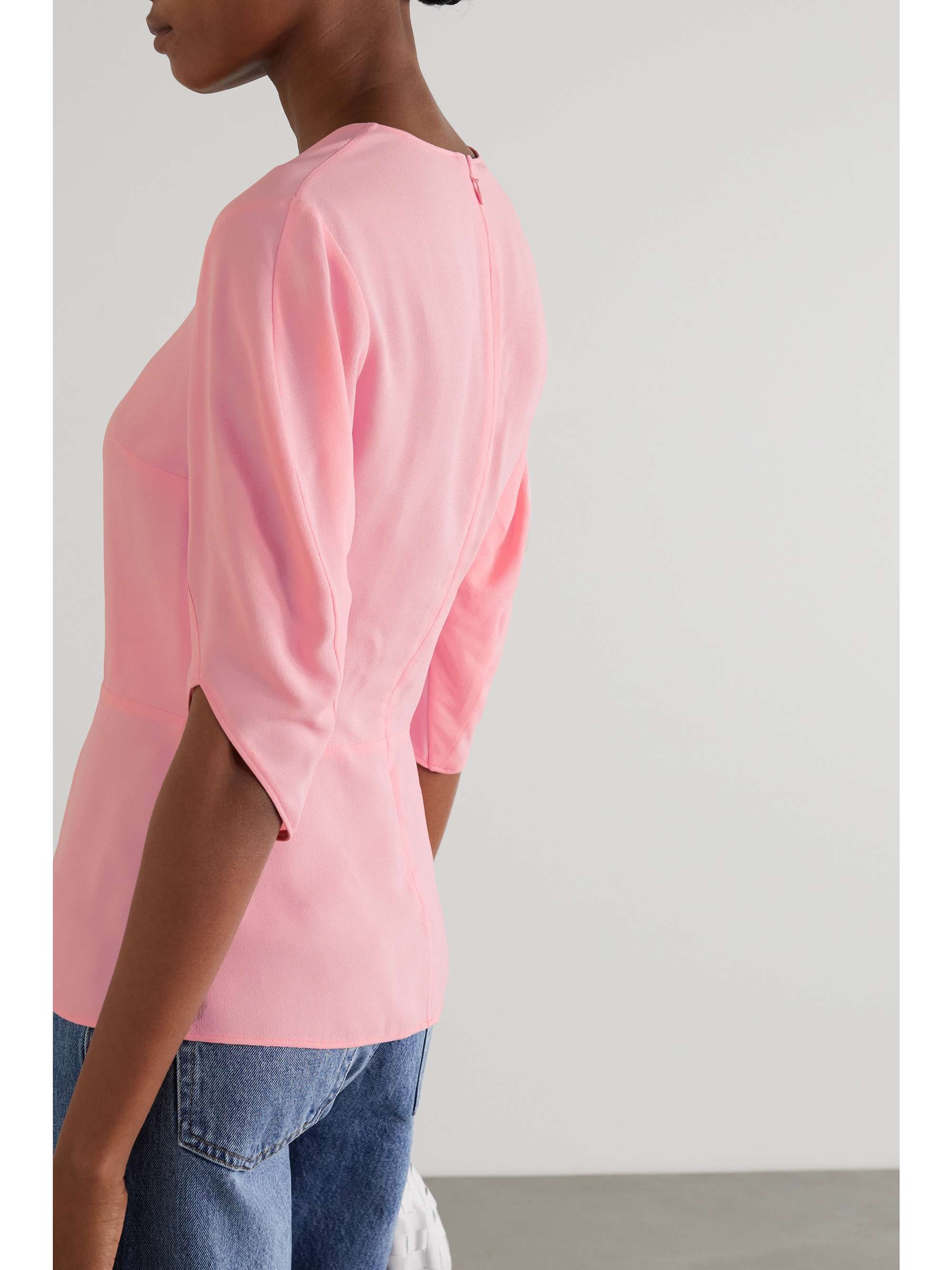 STELLA MCCARTNEY + NET SUSTAIN Melody crepe top
