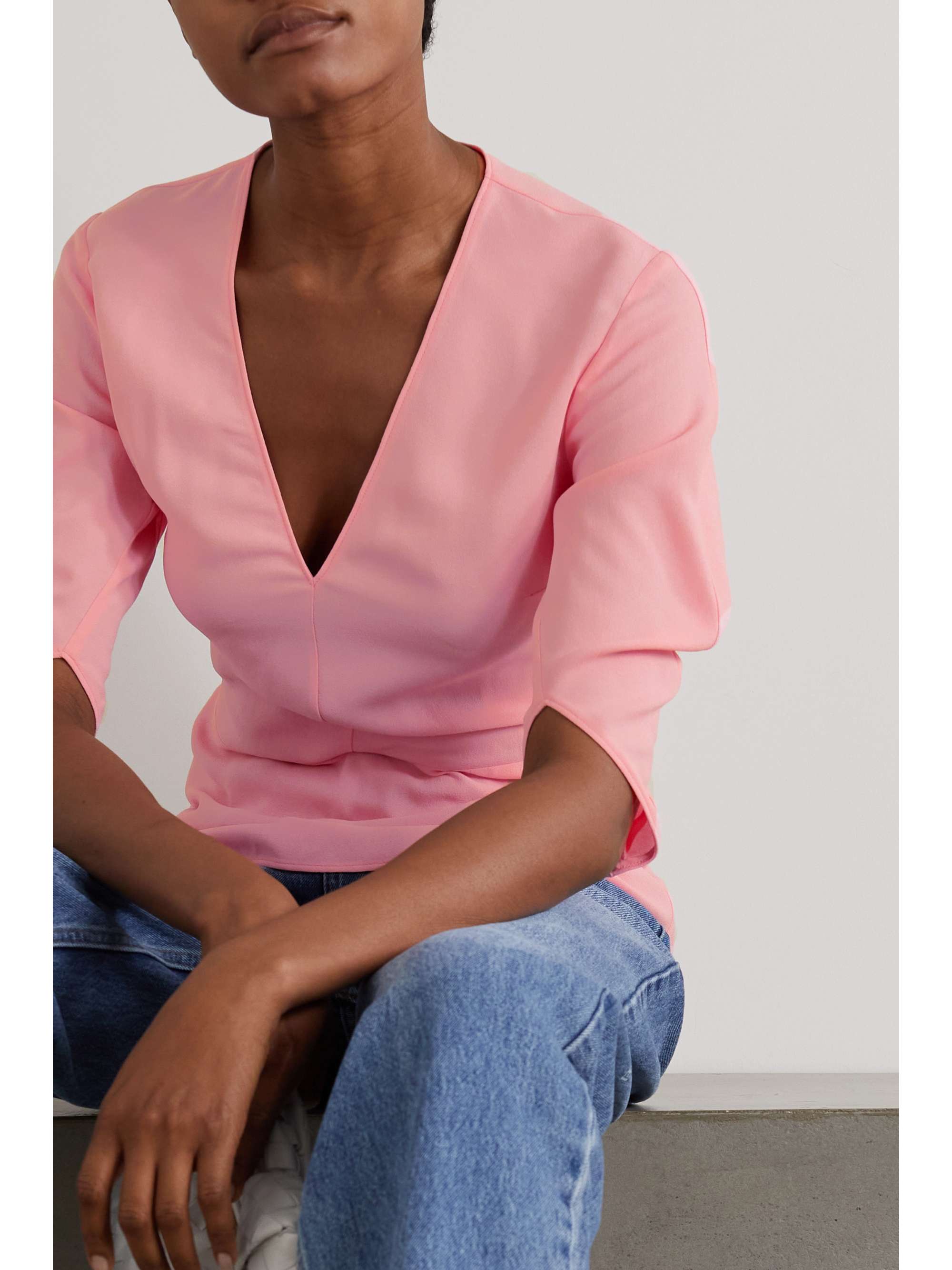 STELLA MCCARTNEY + NET SUSTAIN Melody crepe top
