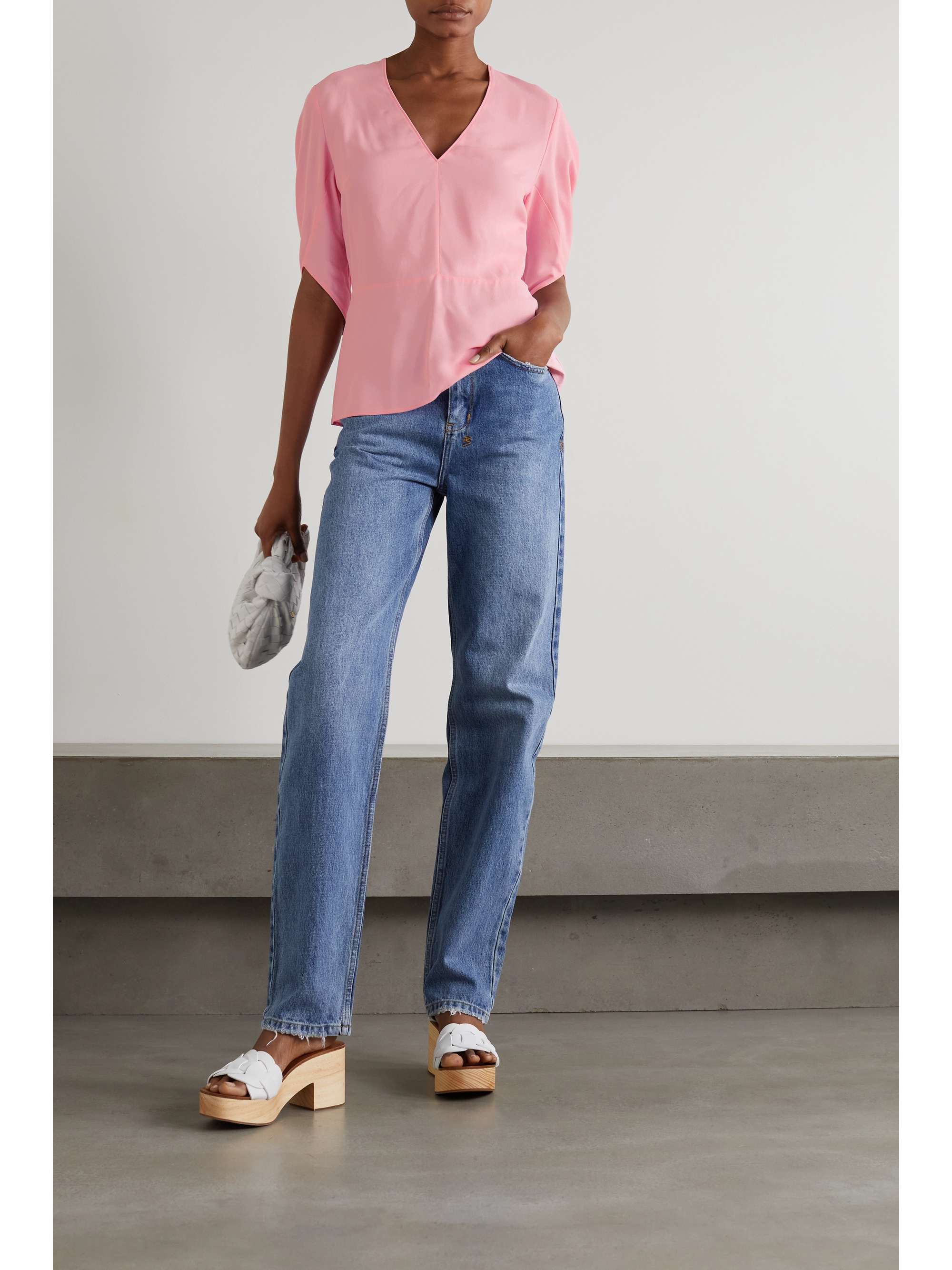 STELLA MCCARTNEY + NET SUSTAIN Melody crepe top