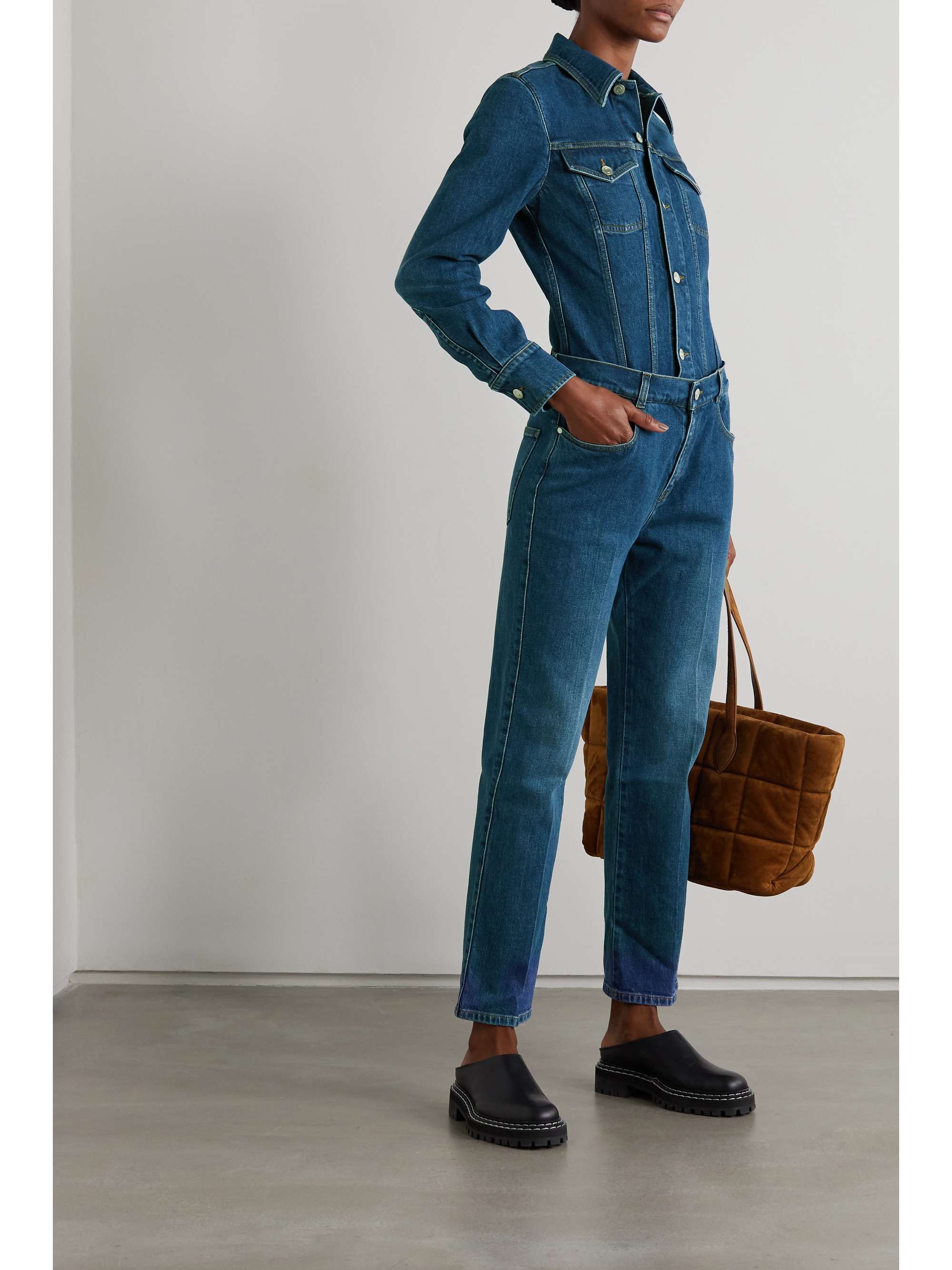 STELLA MCCARTNEY + NET SUSTAIN organic denim jumpsuit