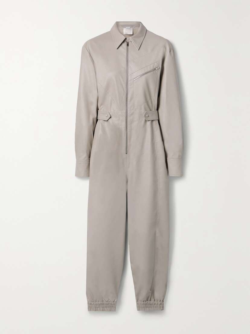 Stella McCartney Mira Vegetarian Leather Jumpsuit