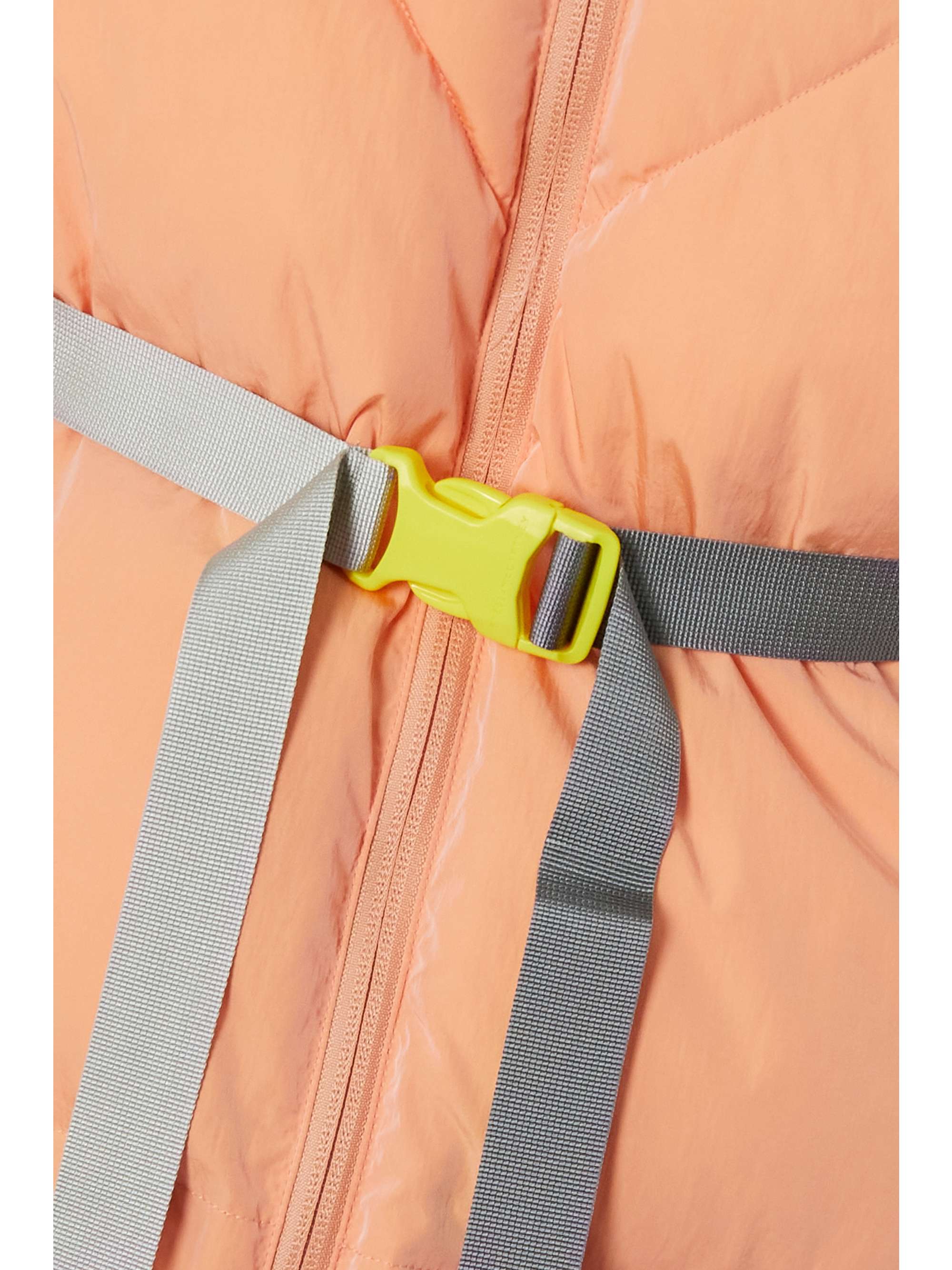 STELLA MCCARTNEY Kayla belted hooded quilted shell coat