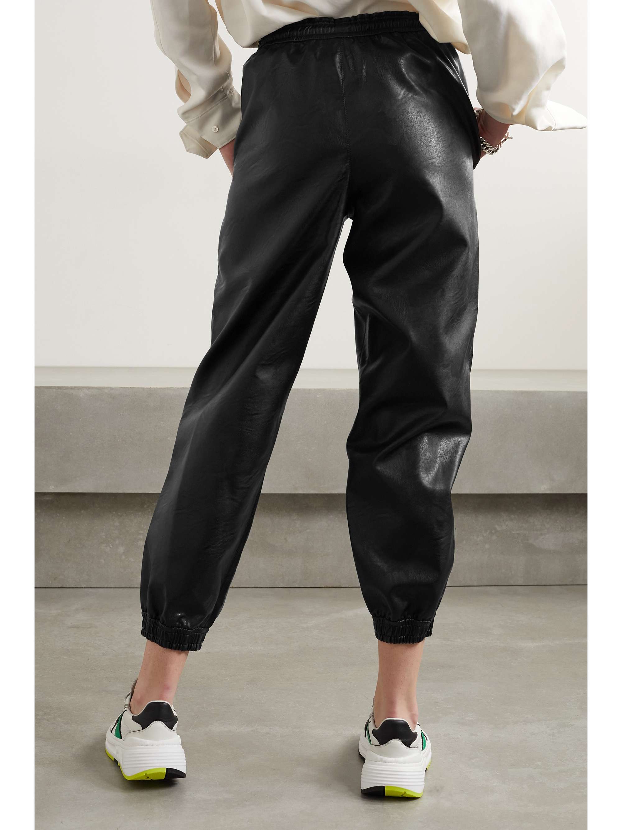 Black Kira vegetarian leather track 