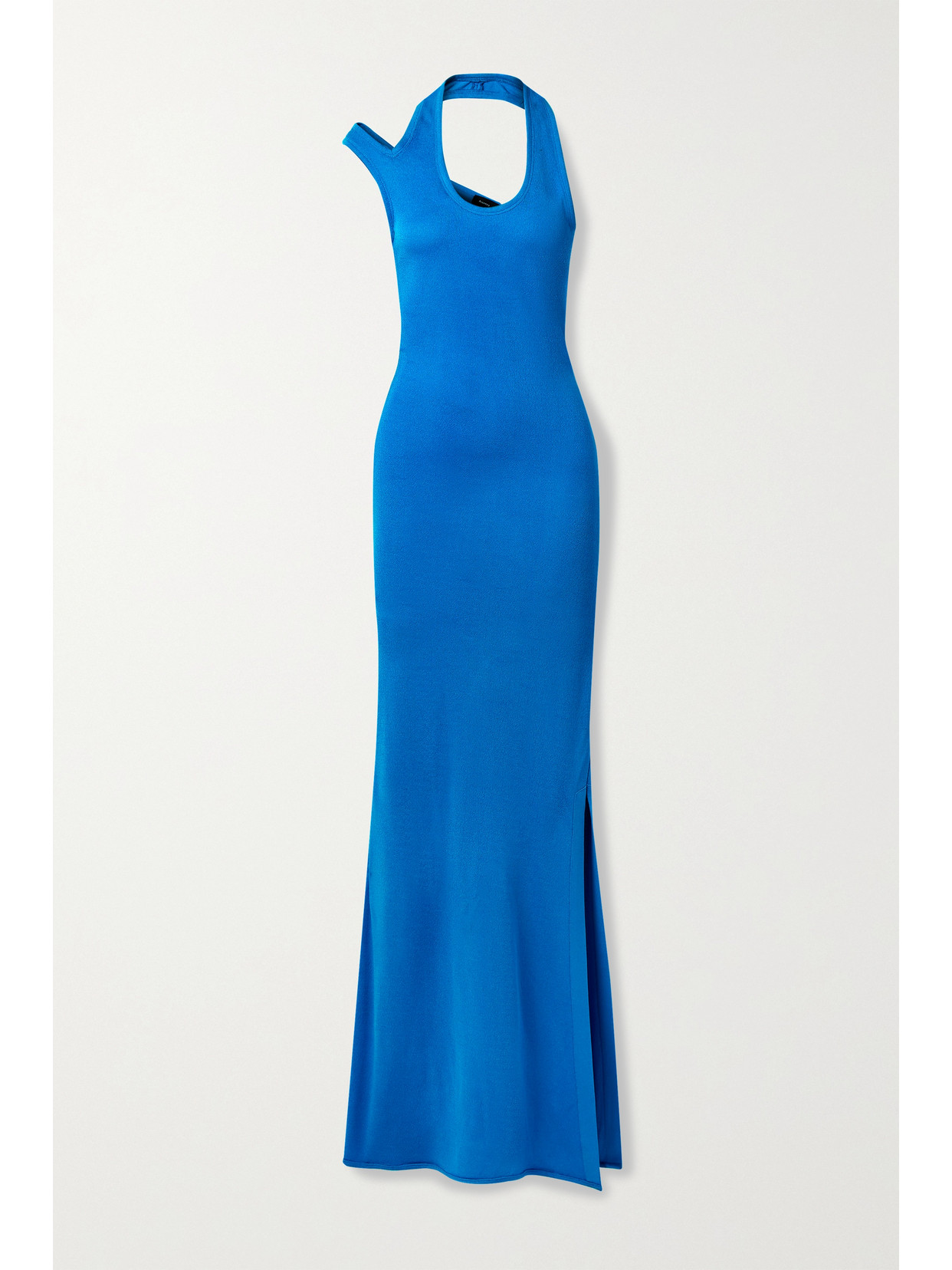 Cutout Stretch-crepe Halterneck Maxi Dress