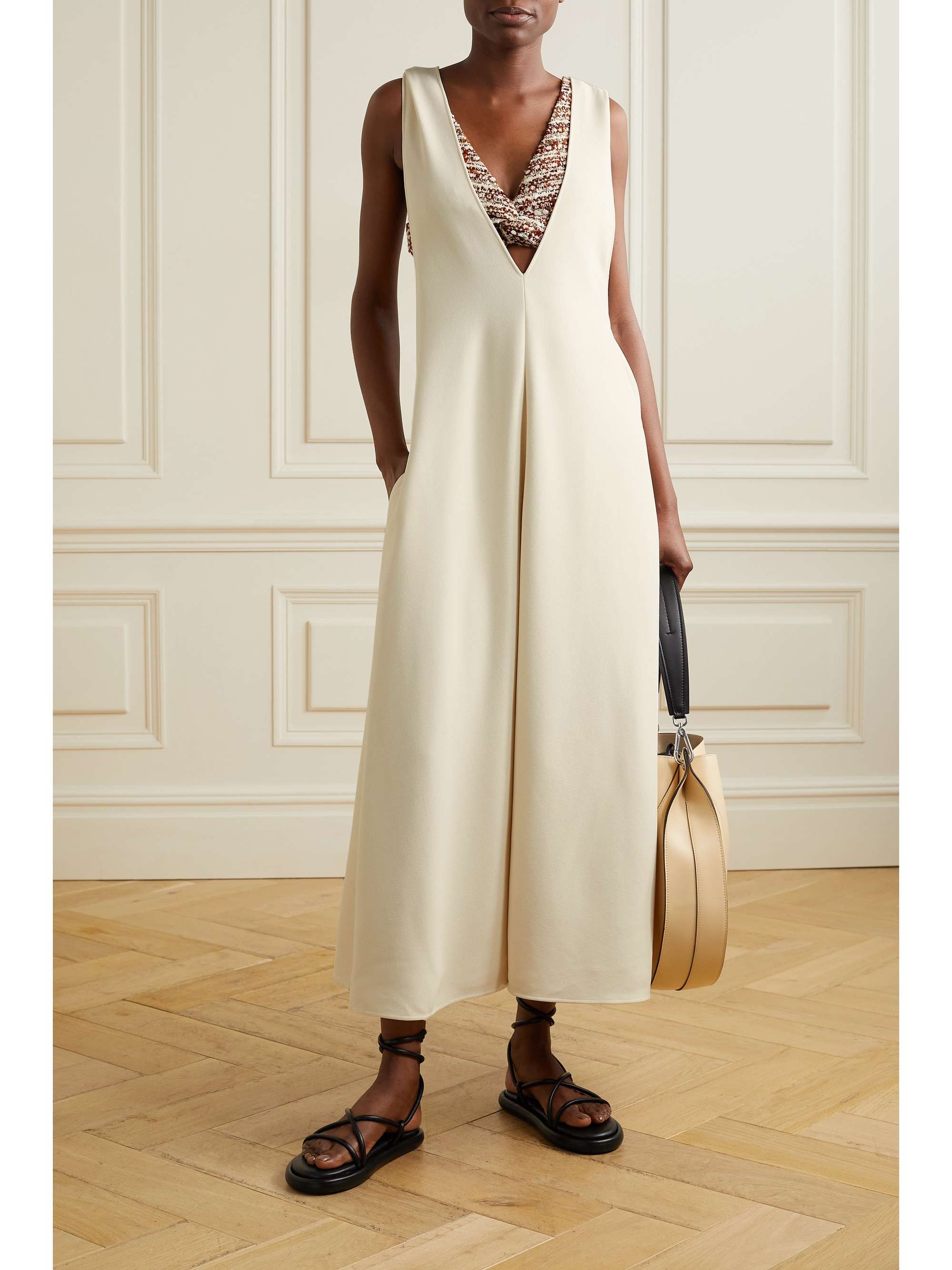 PROENZA SCHOULER Layered stretchcrepe maxi dress NETAPORTER
