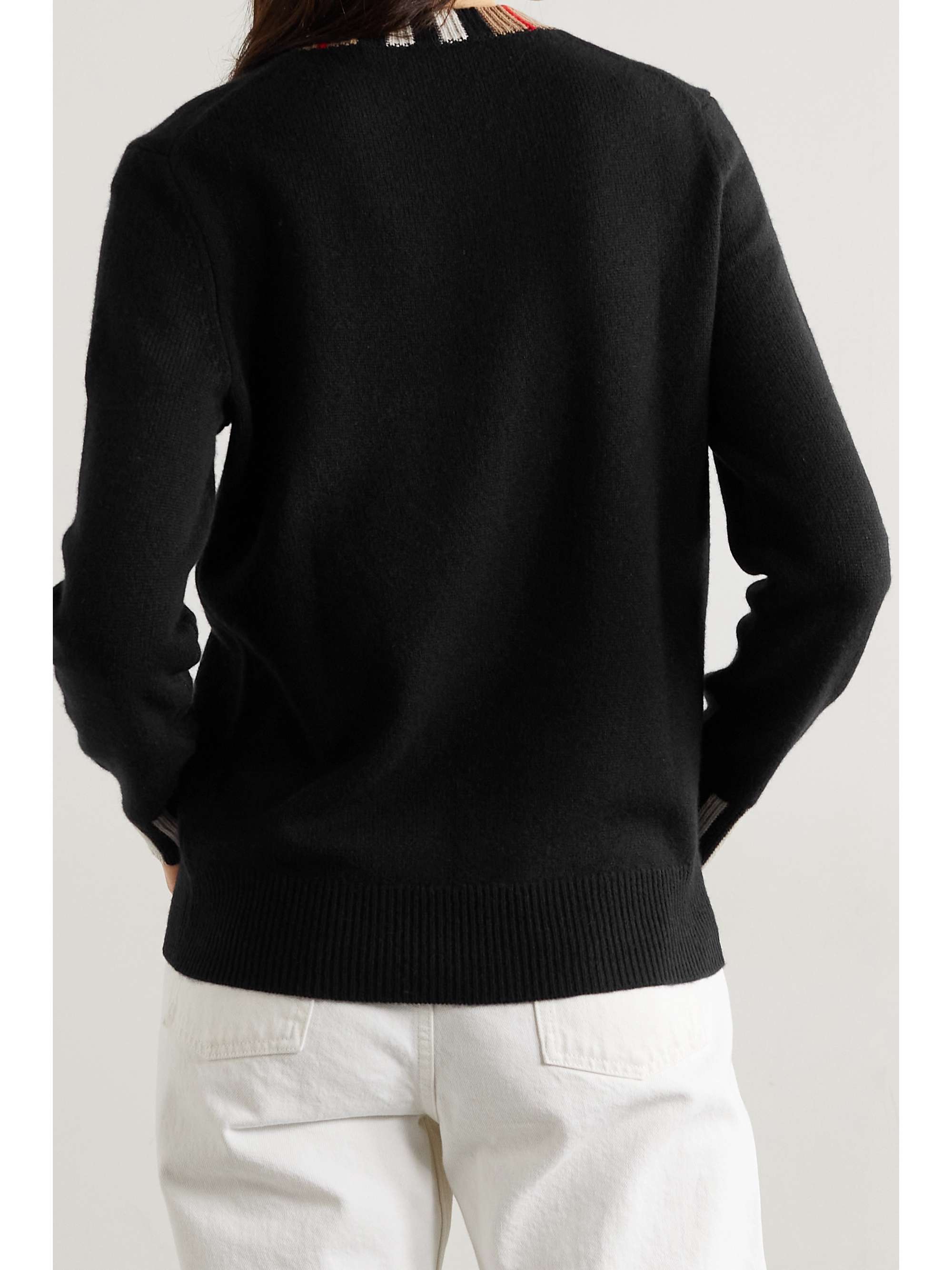 BURBERRY Striped cashmere sweater