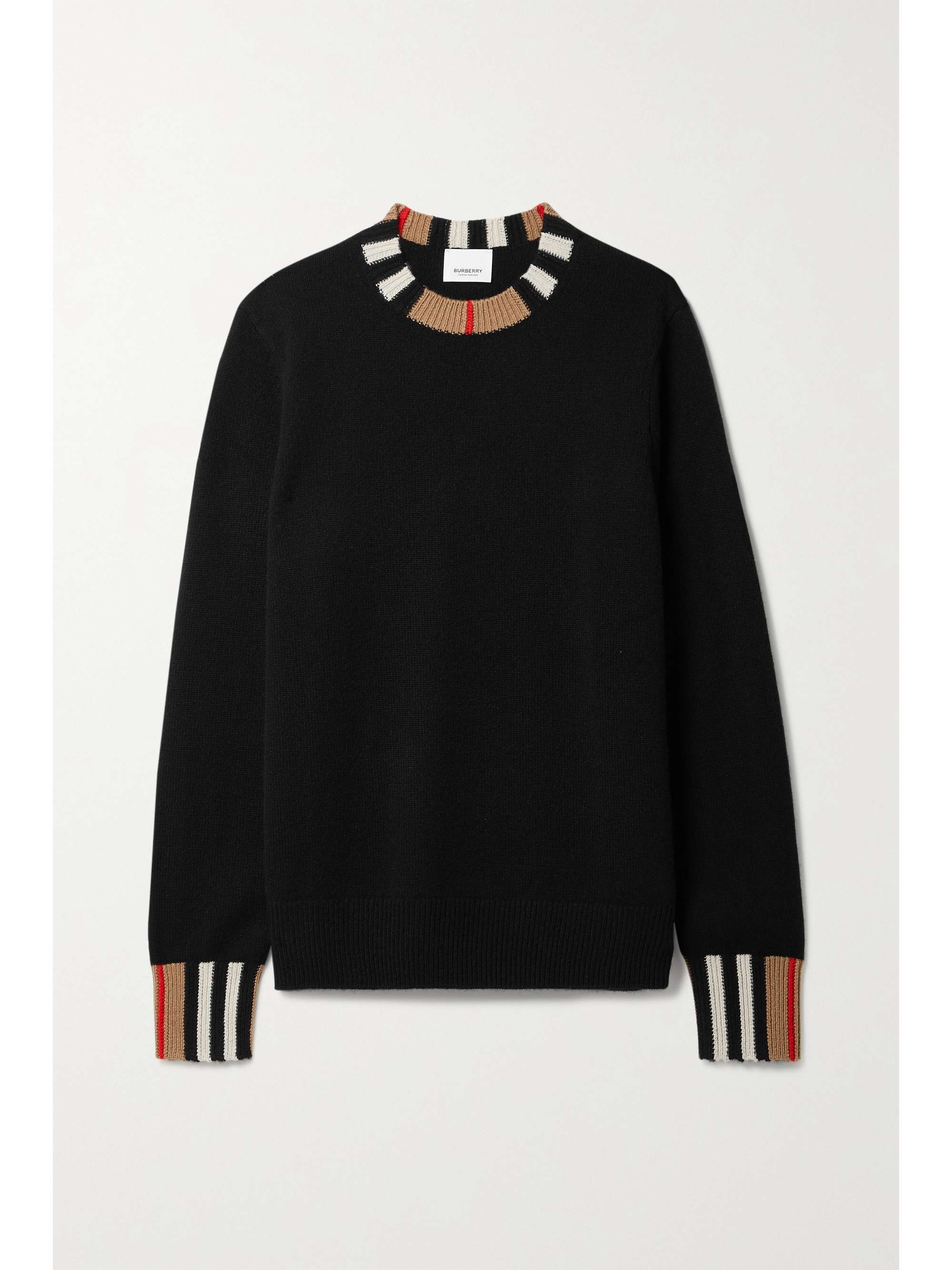 Black cashmere sweater BURBERRY |