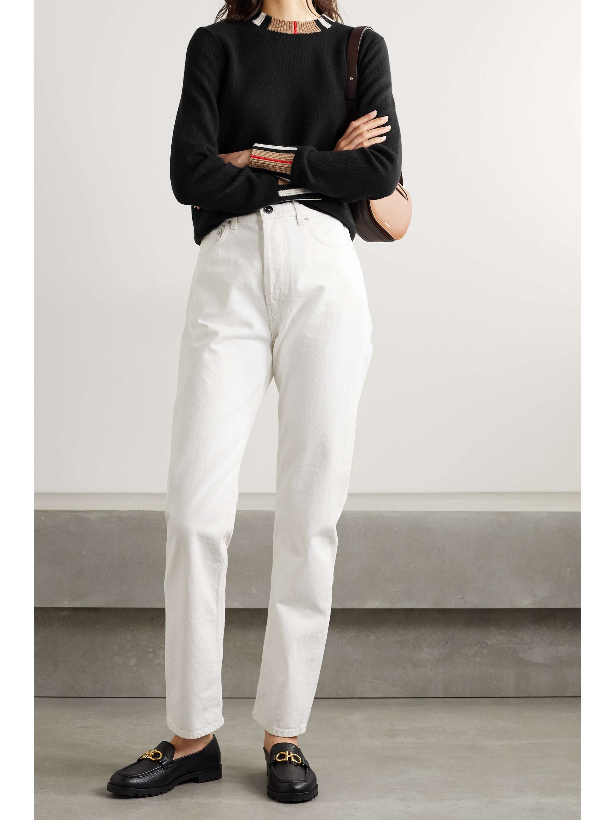 BURBERRY Striped cashmere sweater