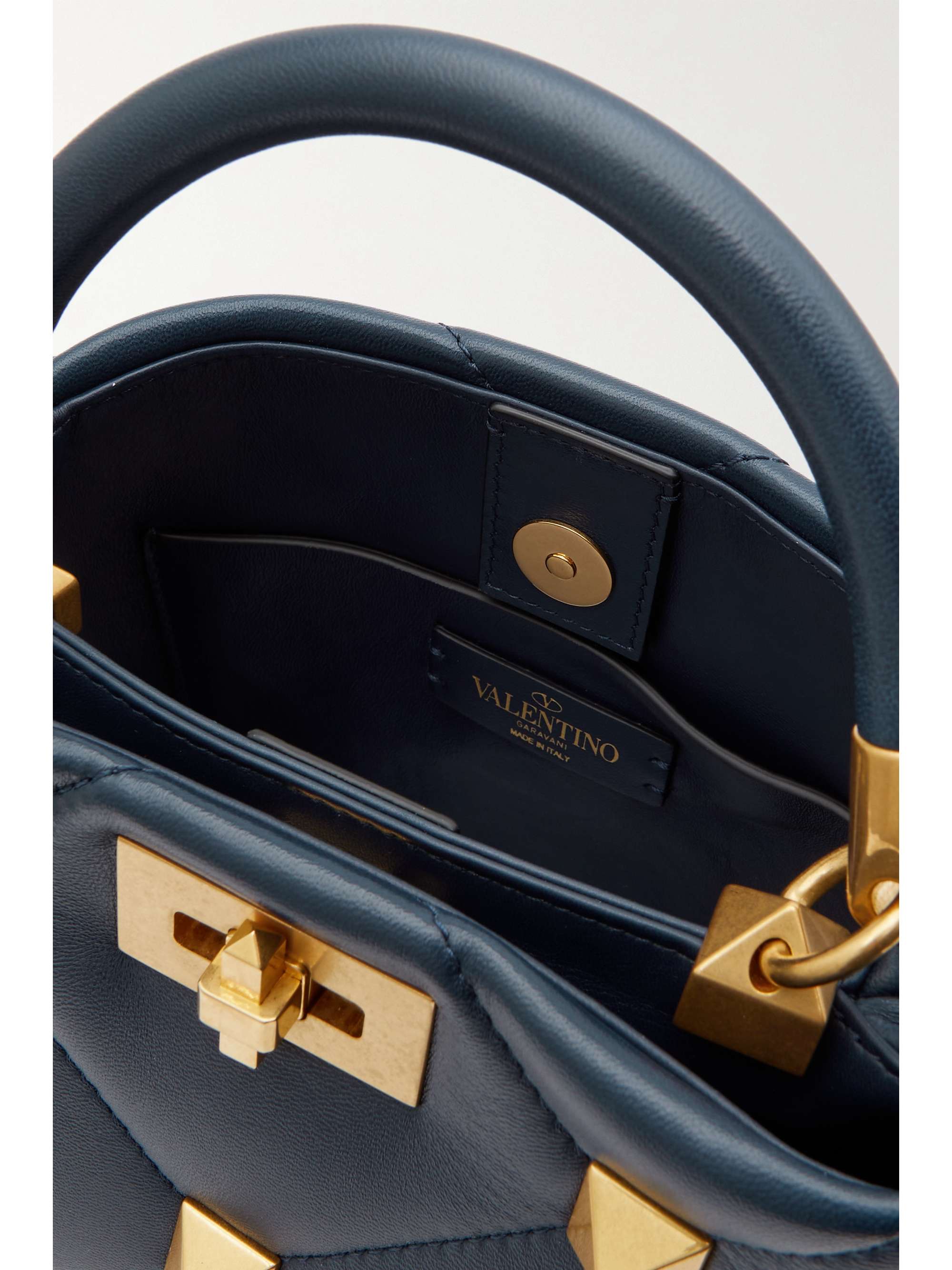 VALENTINO GARAVANI Valentino Garavani Roman Stud mini quilted leather tote