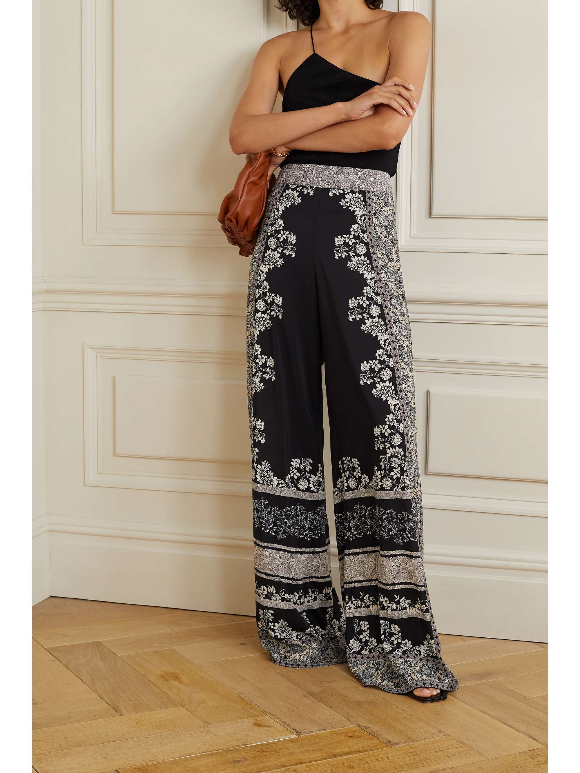 alice olivia wide leg pants