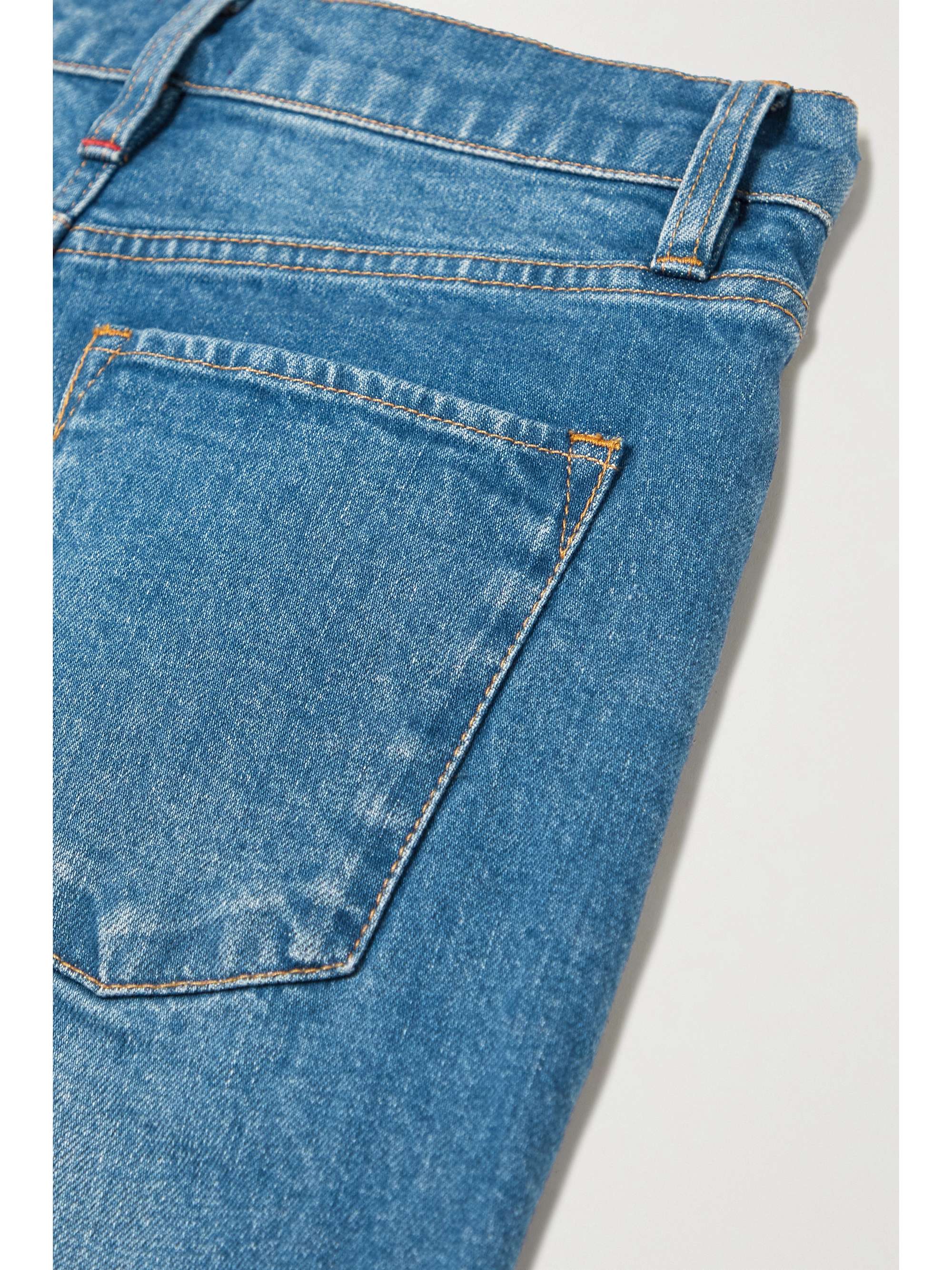 ALICE + OLIVIA Fabulous 70's frayed high-rise bootcut jeans