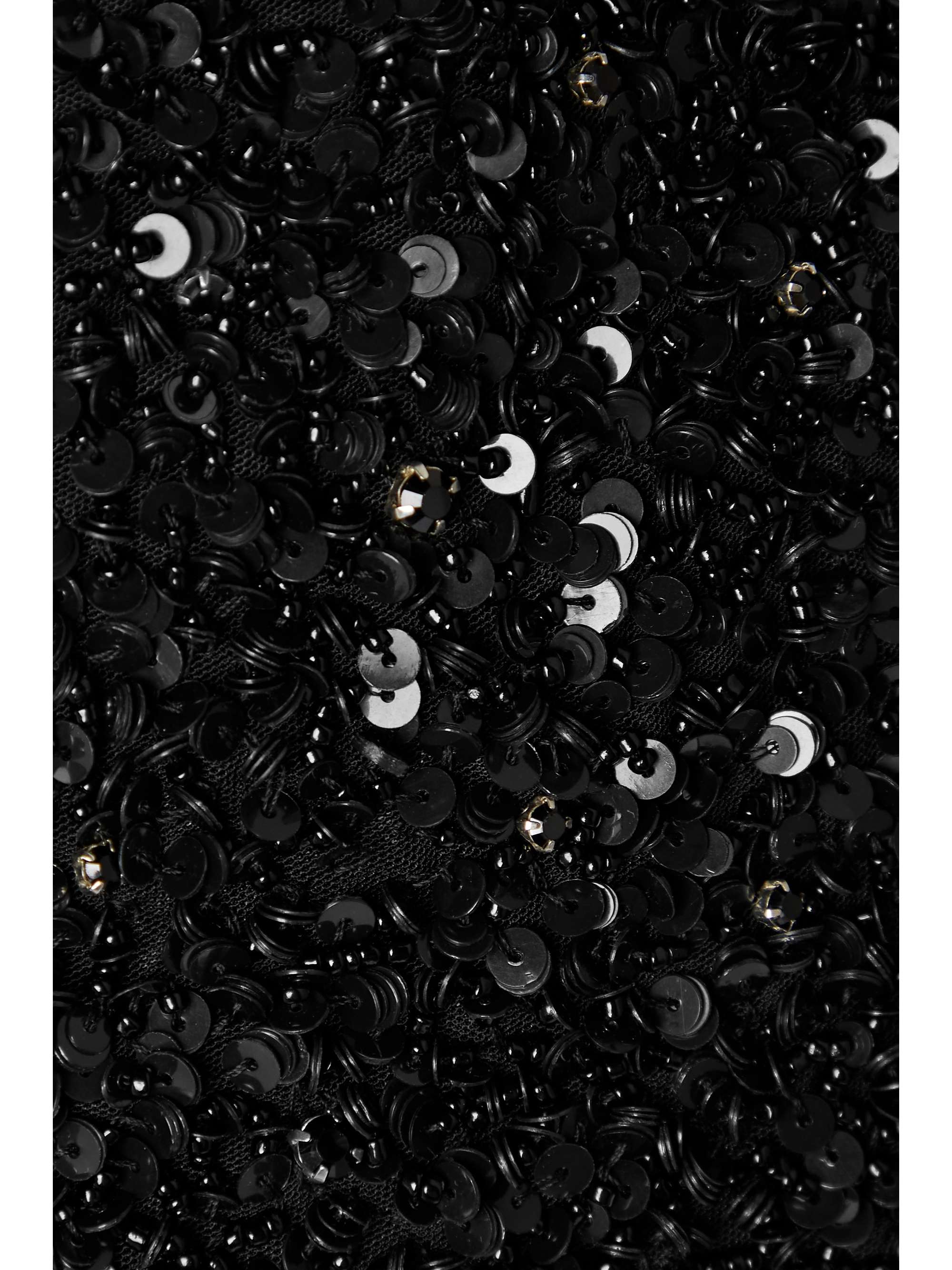 Black Embellished Tulle Mini Dress Alice Olivia Net A Porter