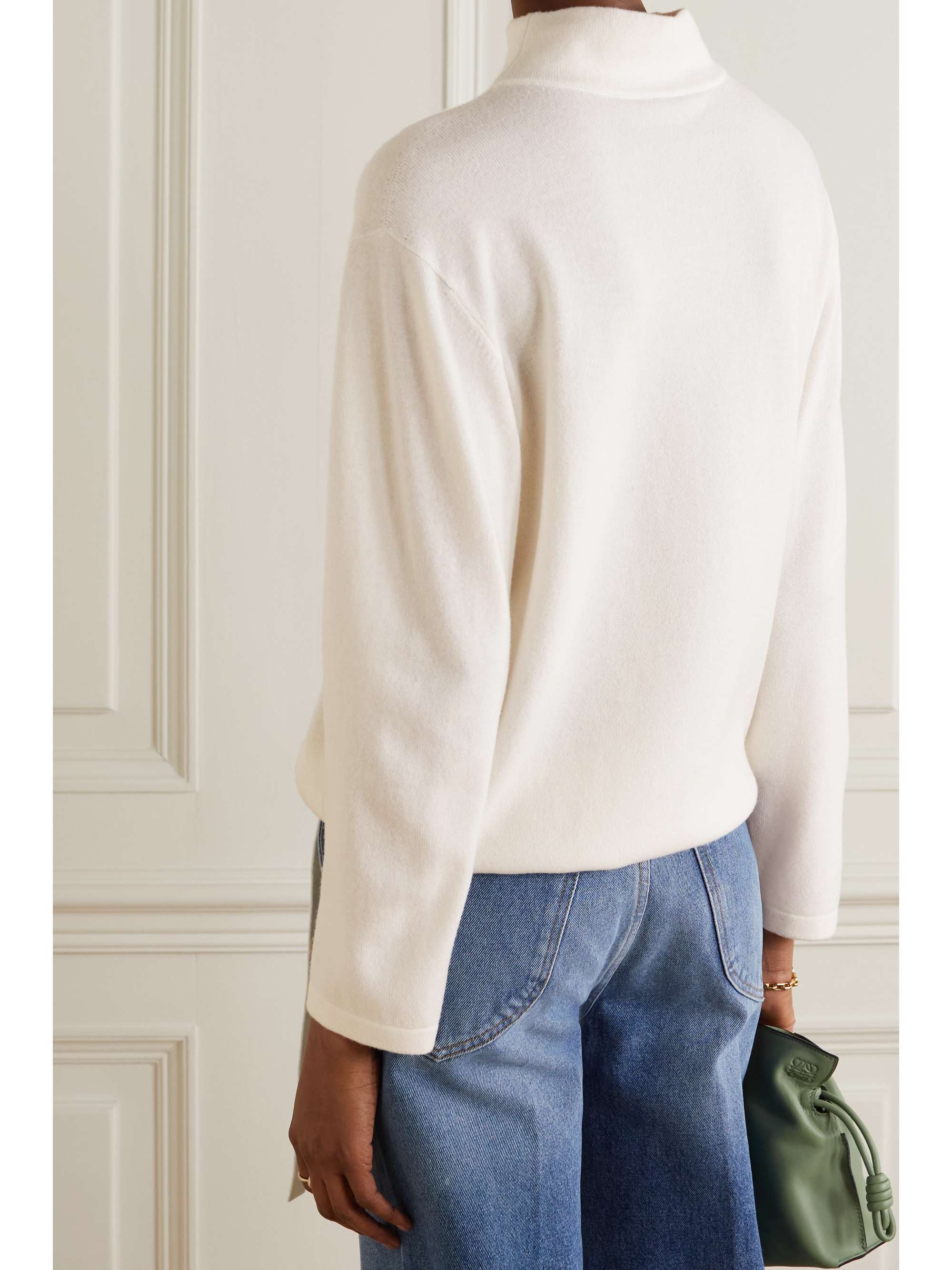 AKRIS Gathered cashmere sweater