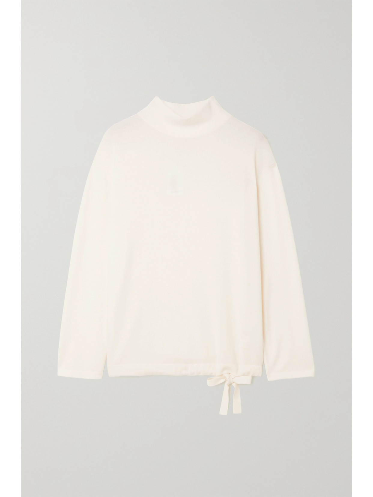 Akris Gathered Cashmere Sweater - Ecru