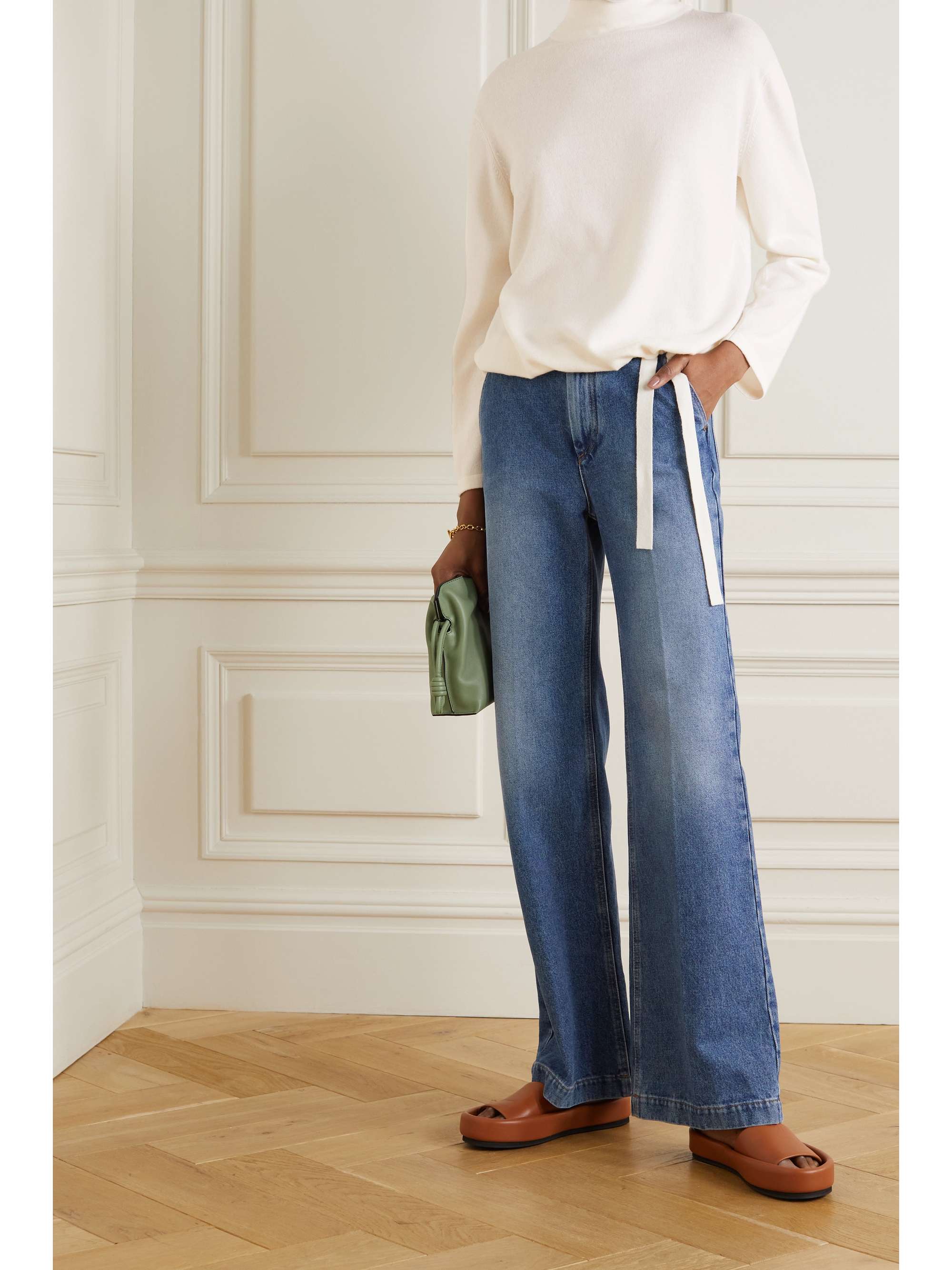 AKRIS Gathered cashmere sweater