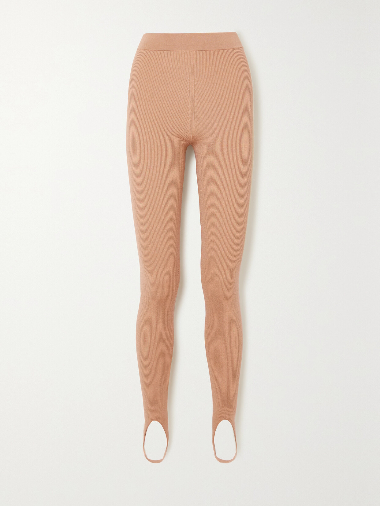 TOM FORD - Ribbed Cashmere-blend Stirrup Leggings - Beige