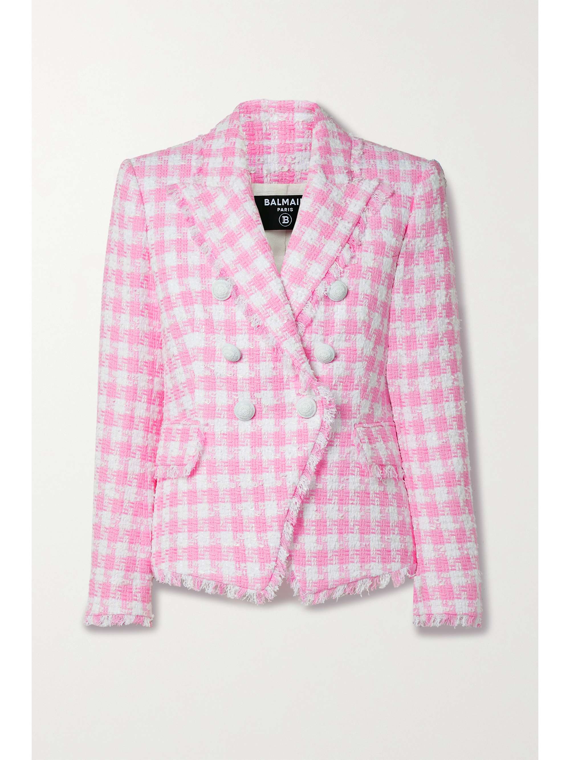 balmain jacket pink