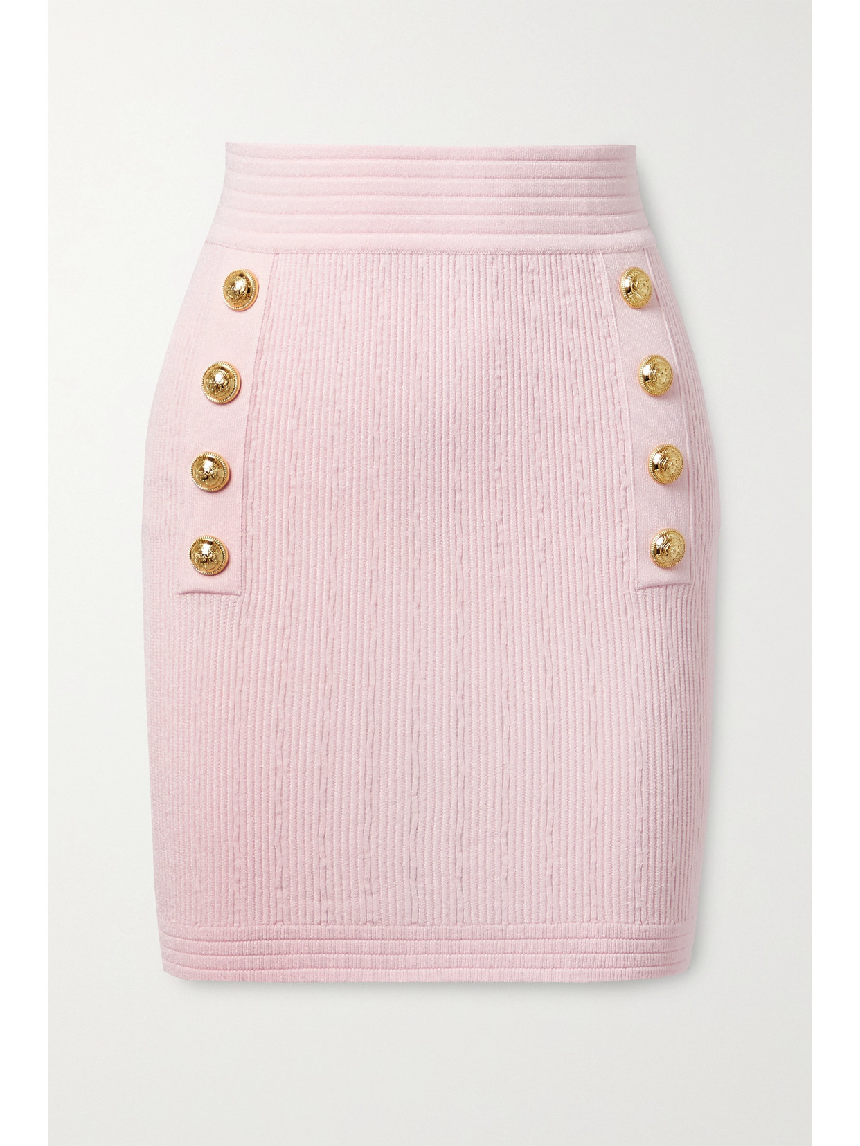 ミニスカート Balmain Ribbed Knit Mini Skirt Balmain ribbed-knit Mini Skirt | White | FARFETCH