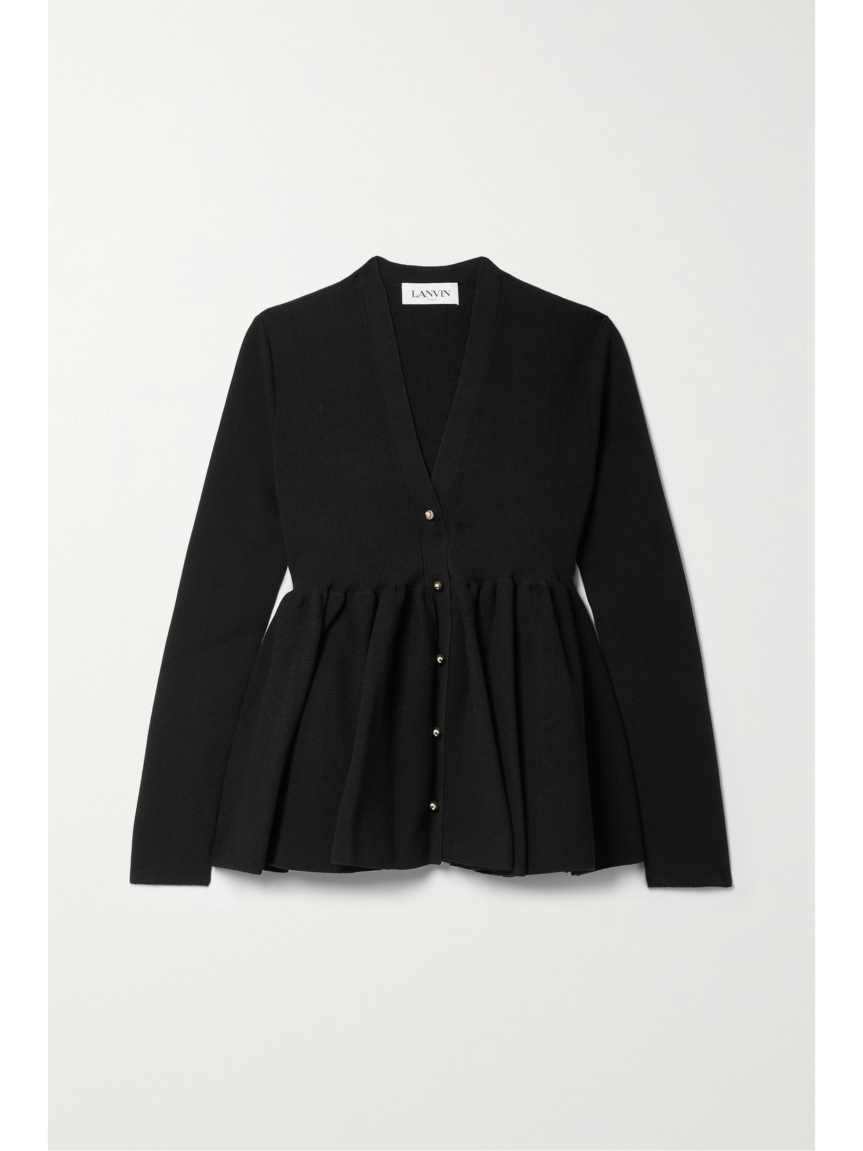 Lanvin - Ribbed-knit...