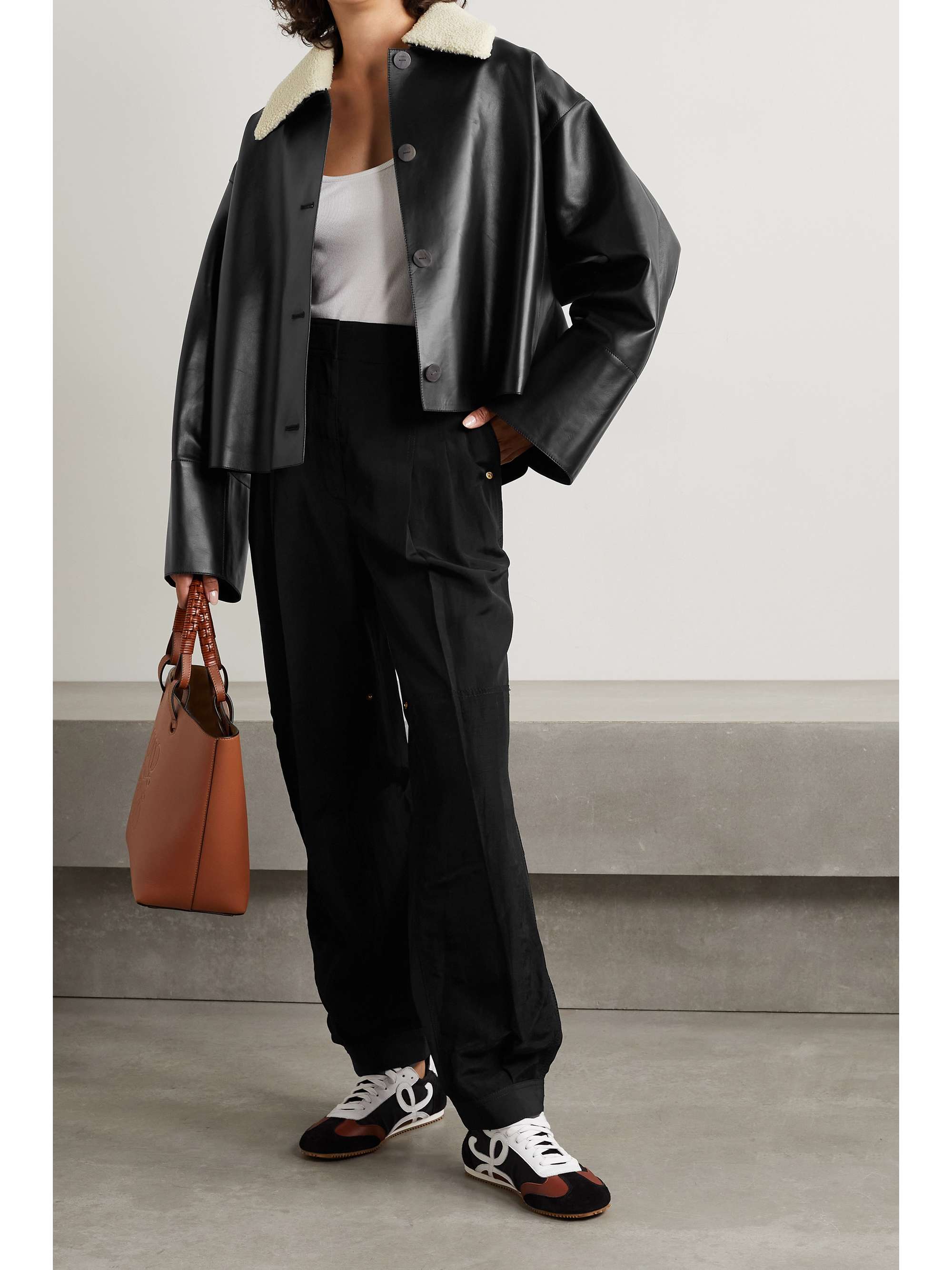 loewe leather jacket