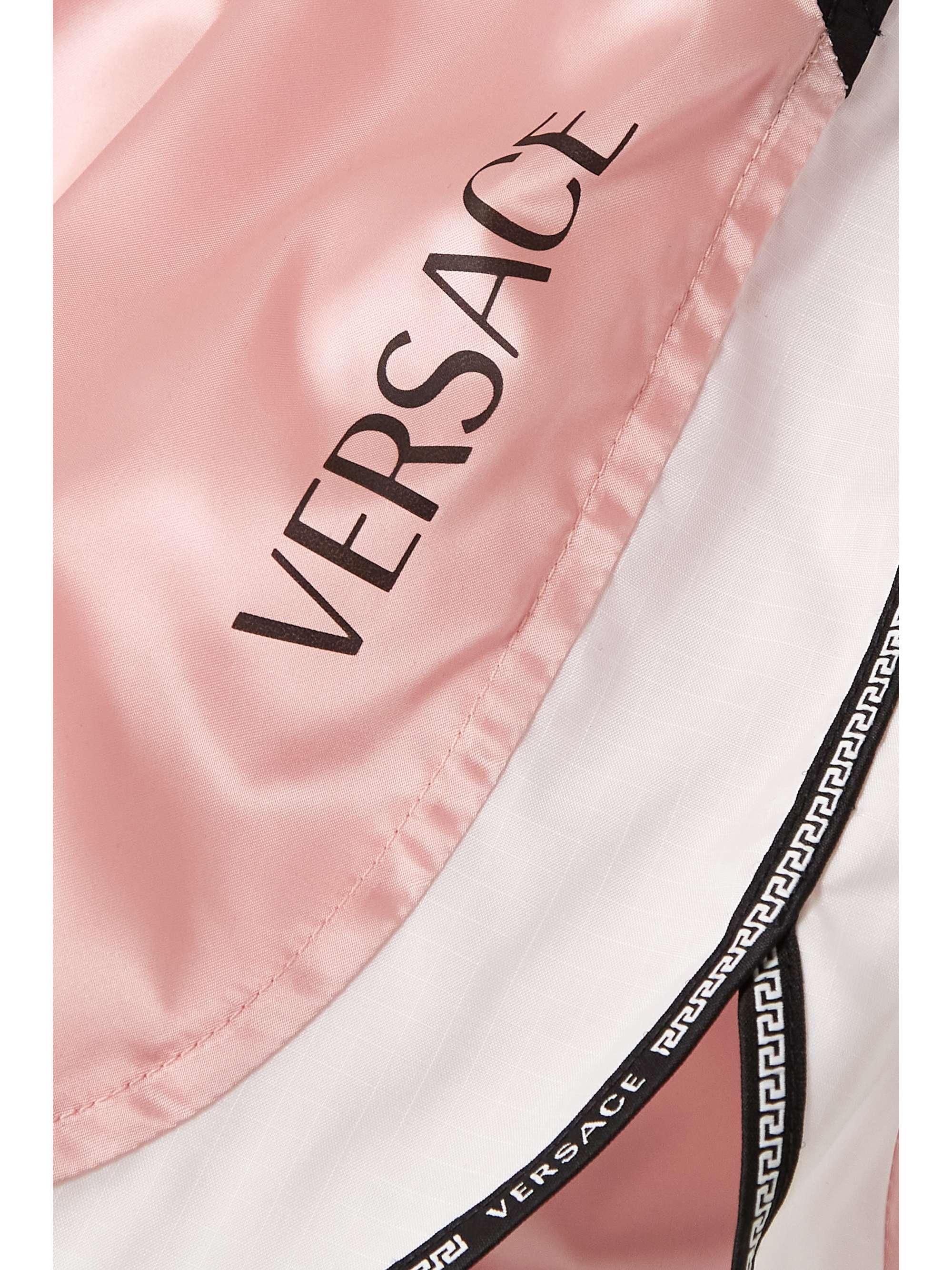 versace printed shell shorts