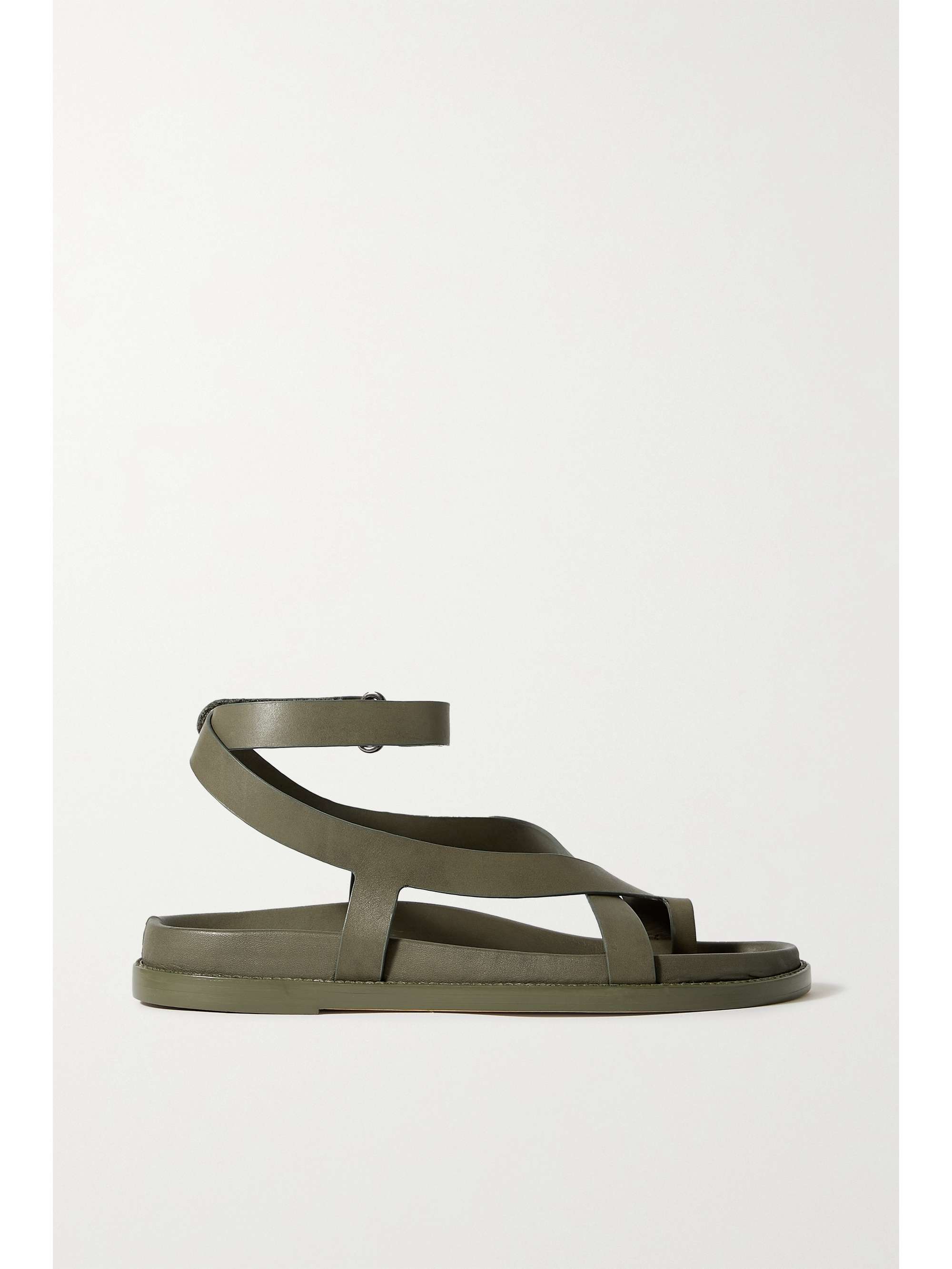 porte & paire black knotted sandals