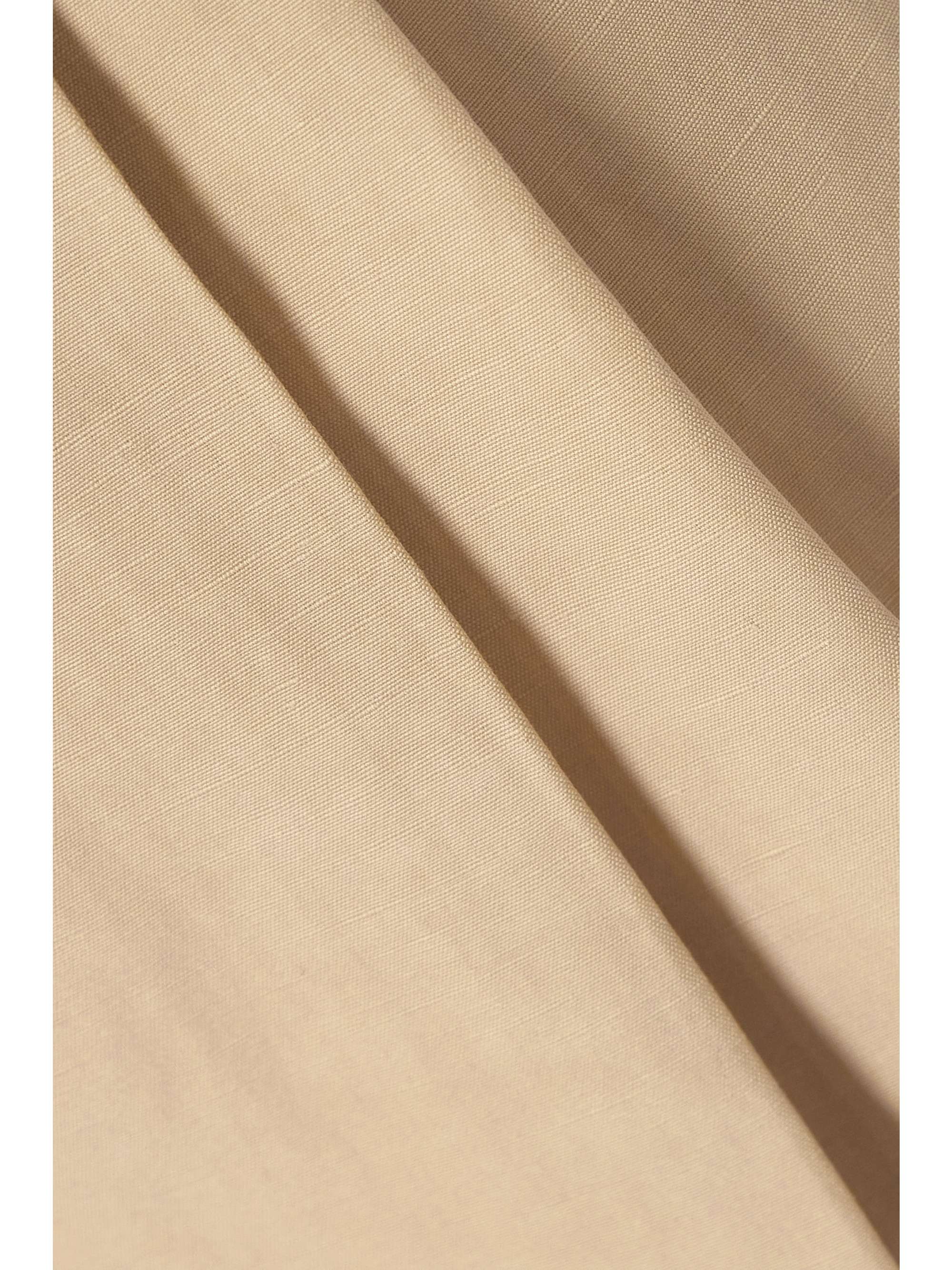 CHLOÉ Cropped linen and cotton-blend tapered pants
