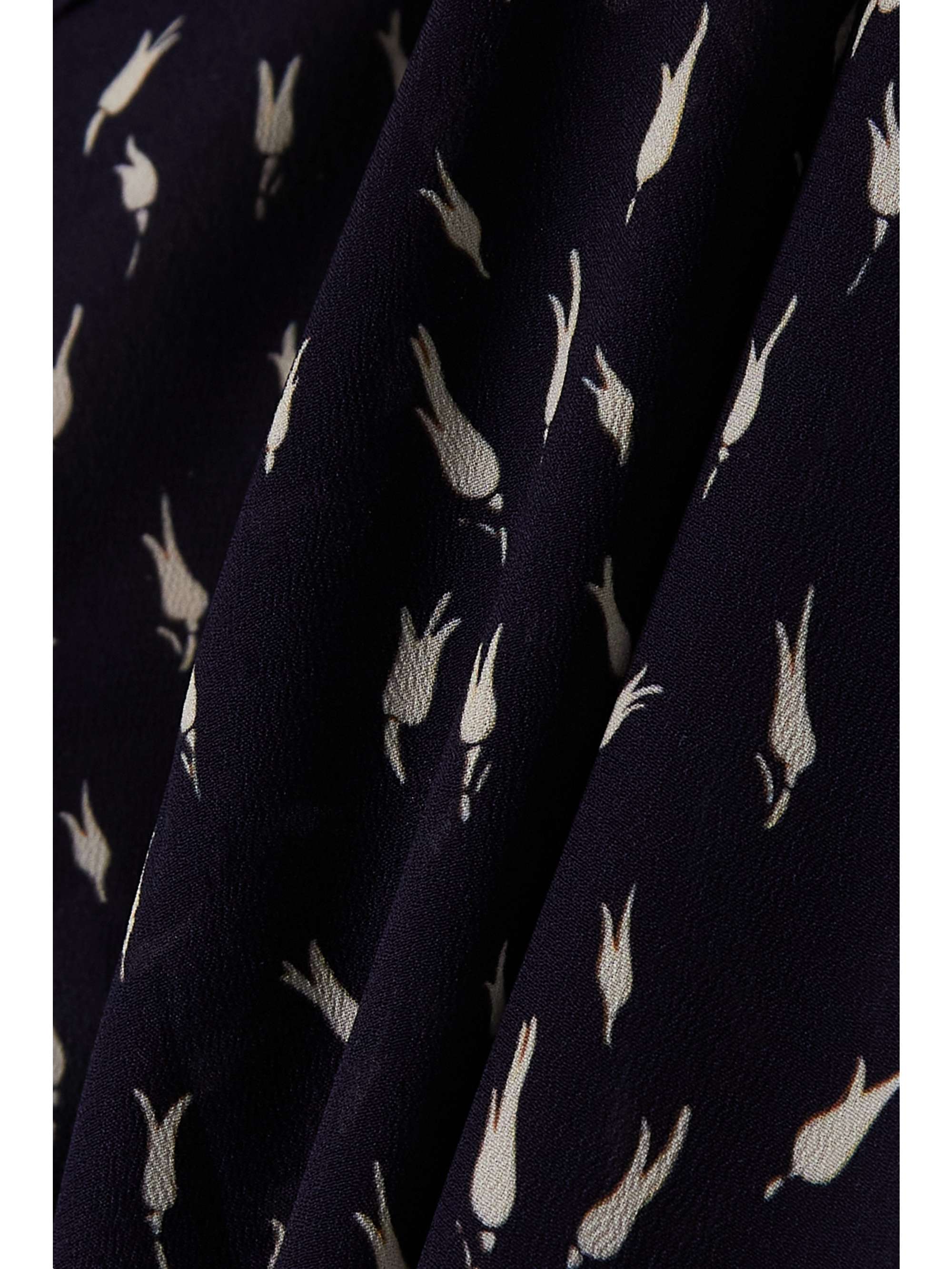 CHLOÉ Floral-print crepe de chine wide-leg pants