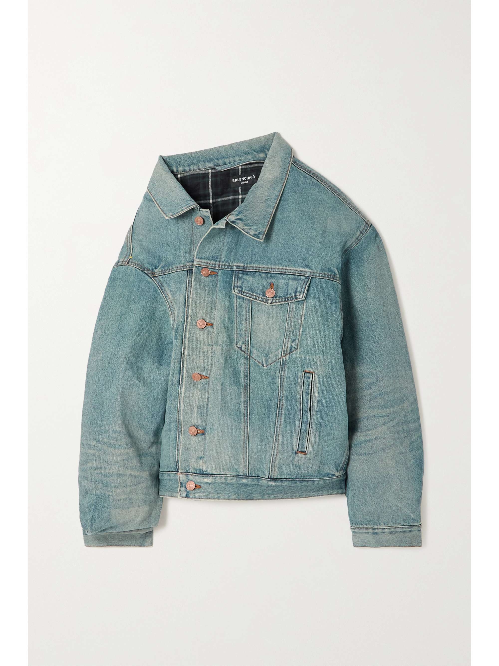 padded denim jacket