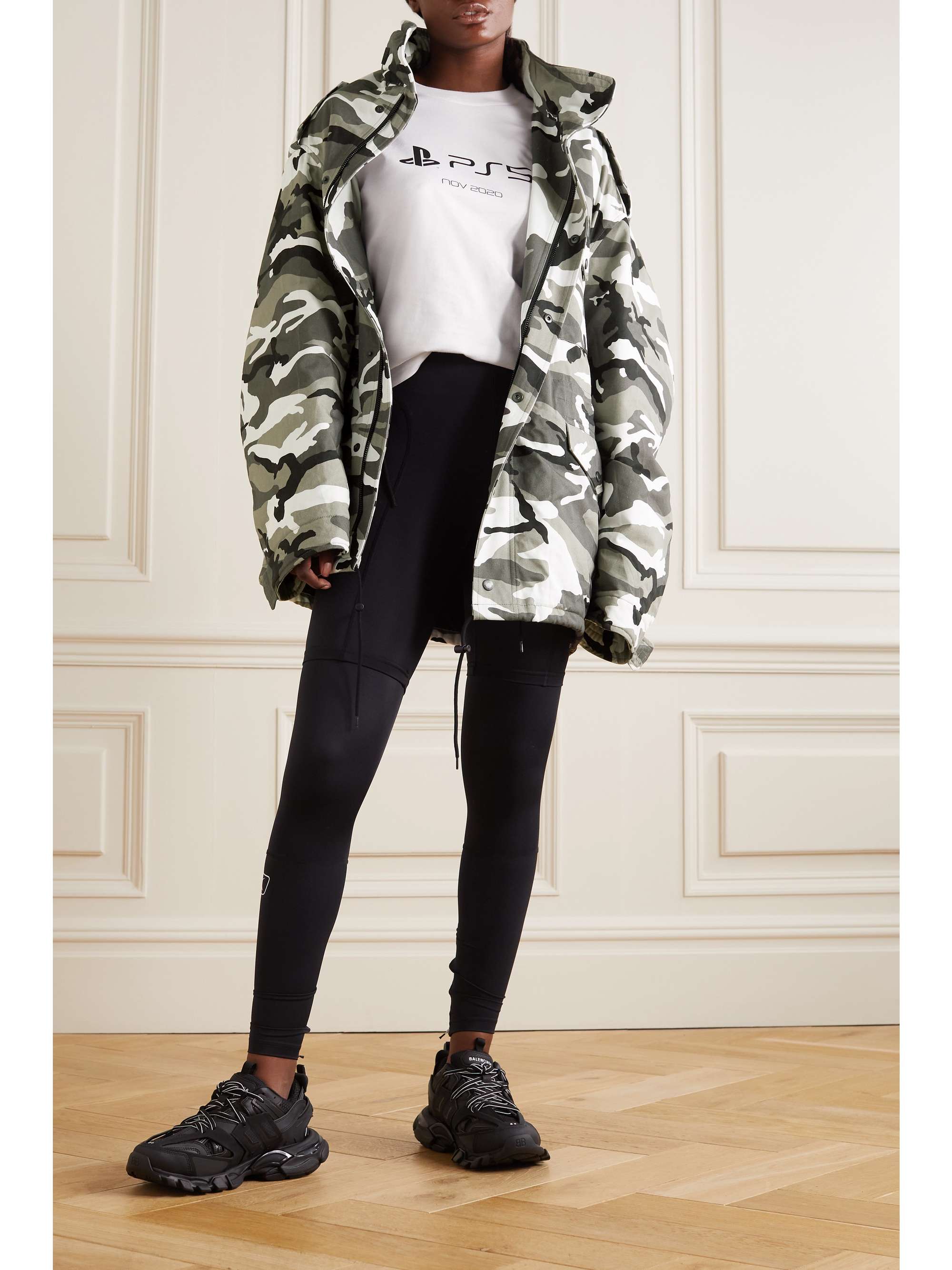 oversized camo coat