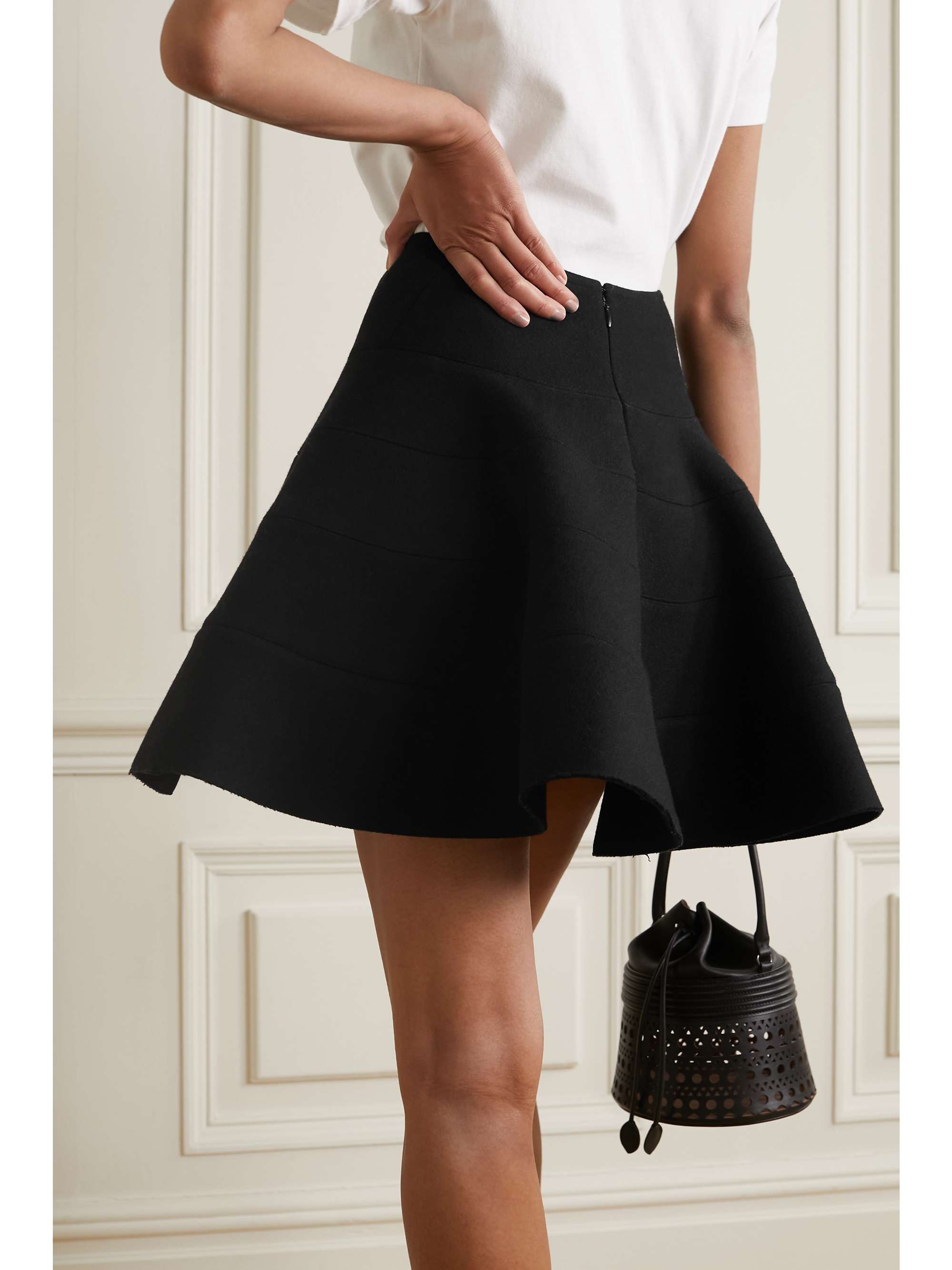 ALAÏA Editions wool-blend mini skirt