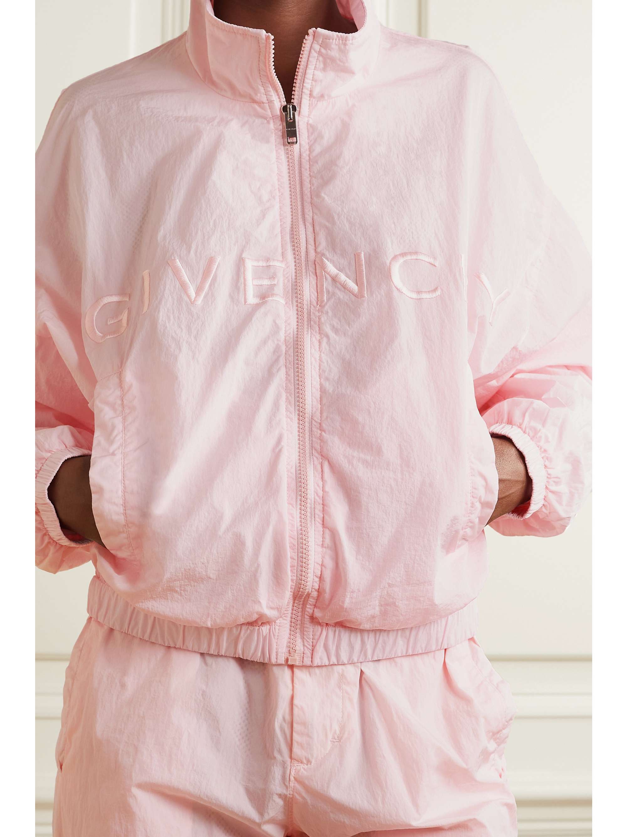 GIVENCHY Embroidered shell track jacket