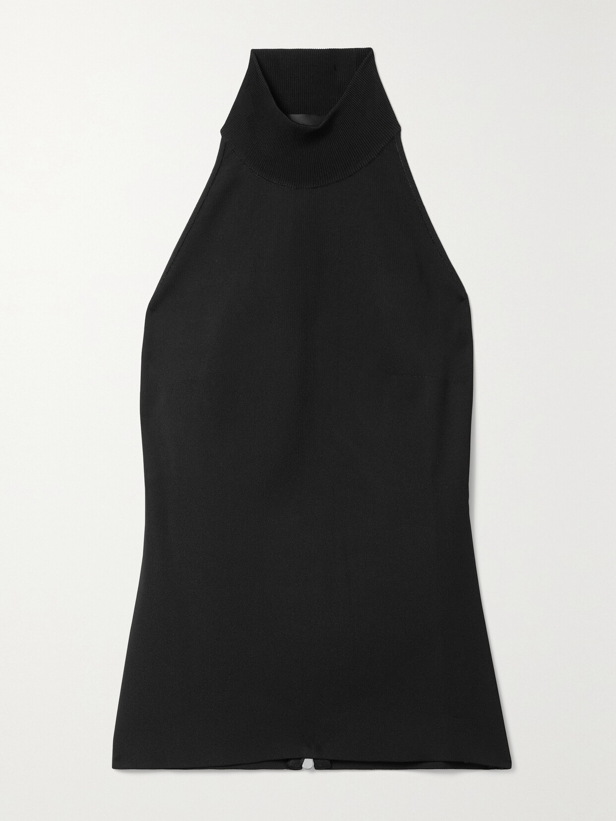 Givenchy Cutout Knitted Turtleneck Top In Black