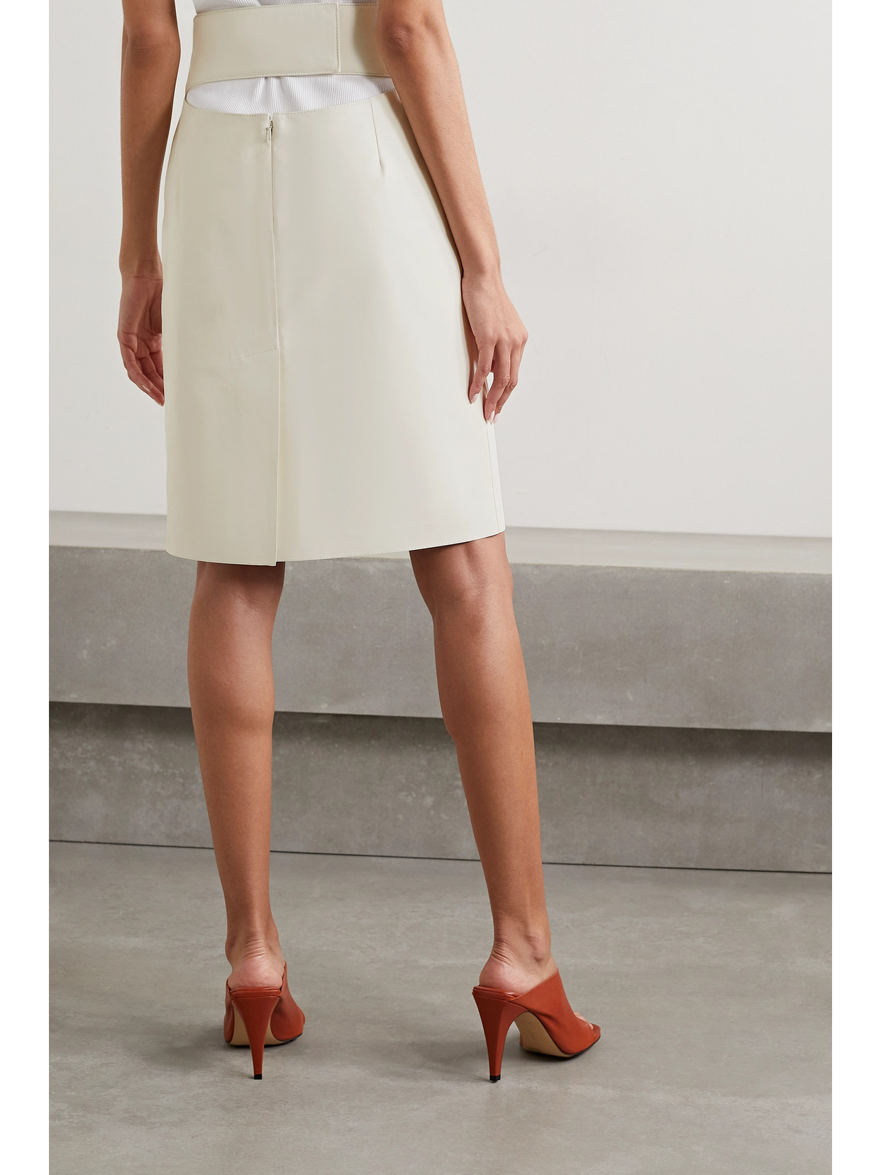 Cutout Embossed Skirt