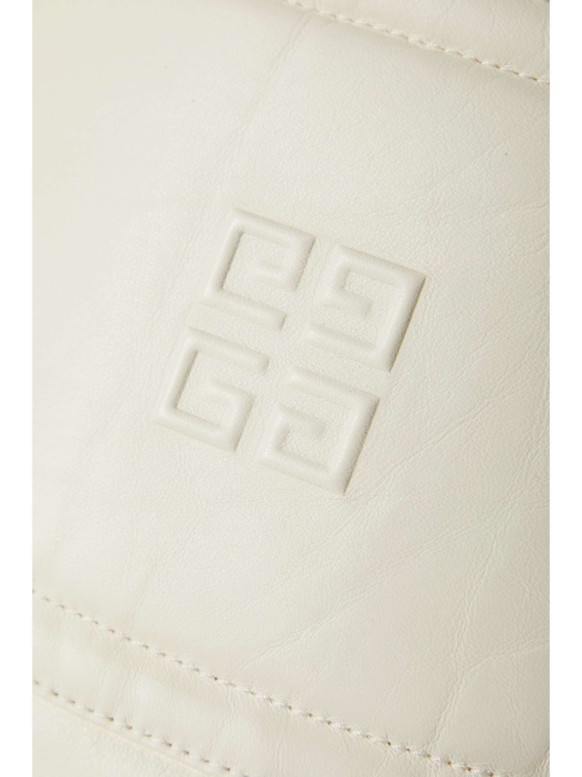 GIVENCHY Cutout embossed leather skirt