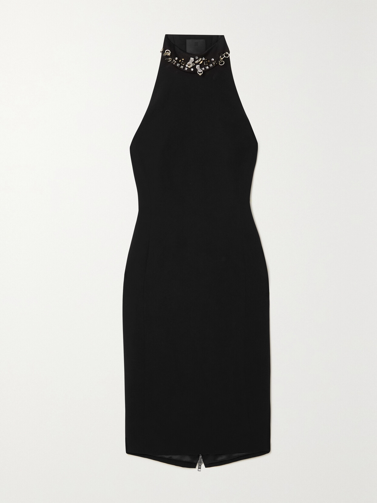 Givenchy Embellished Cutout Crepe Dress - Black