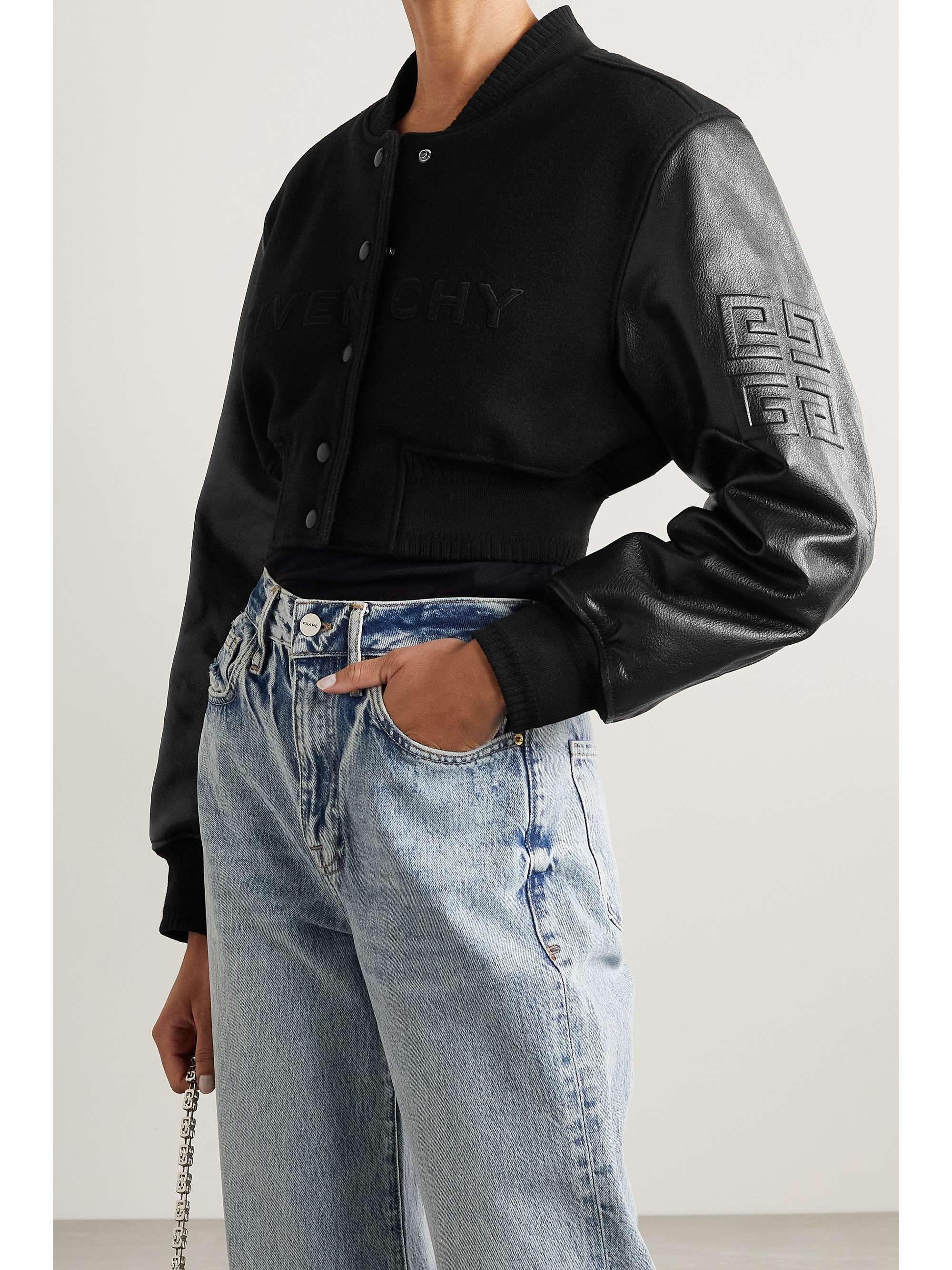 bomber crop jacket
