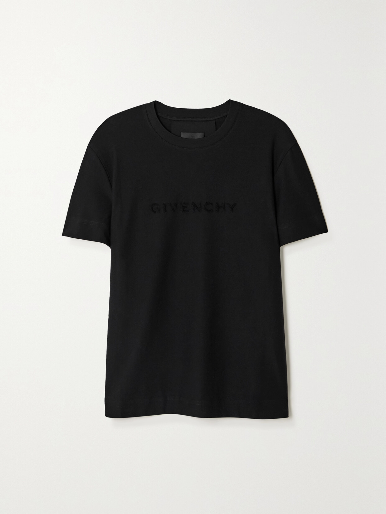 GIVENCHY COTTON-JERSEY AND TERRY T-SHIRT