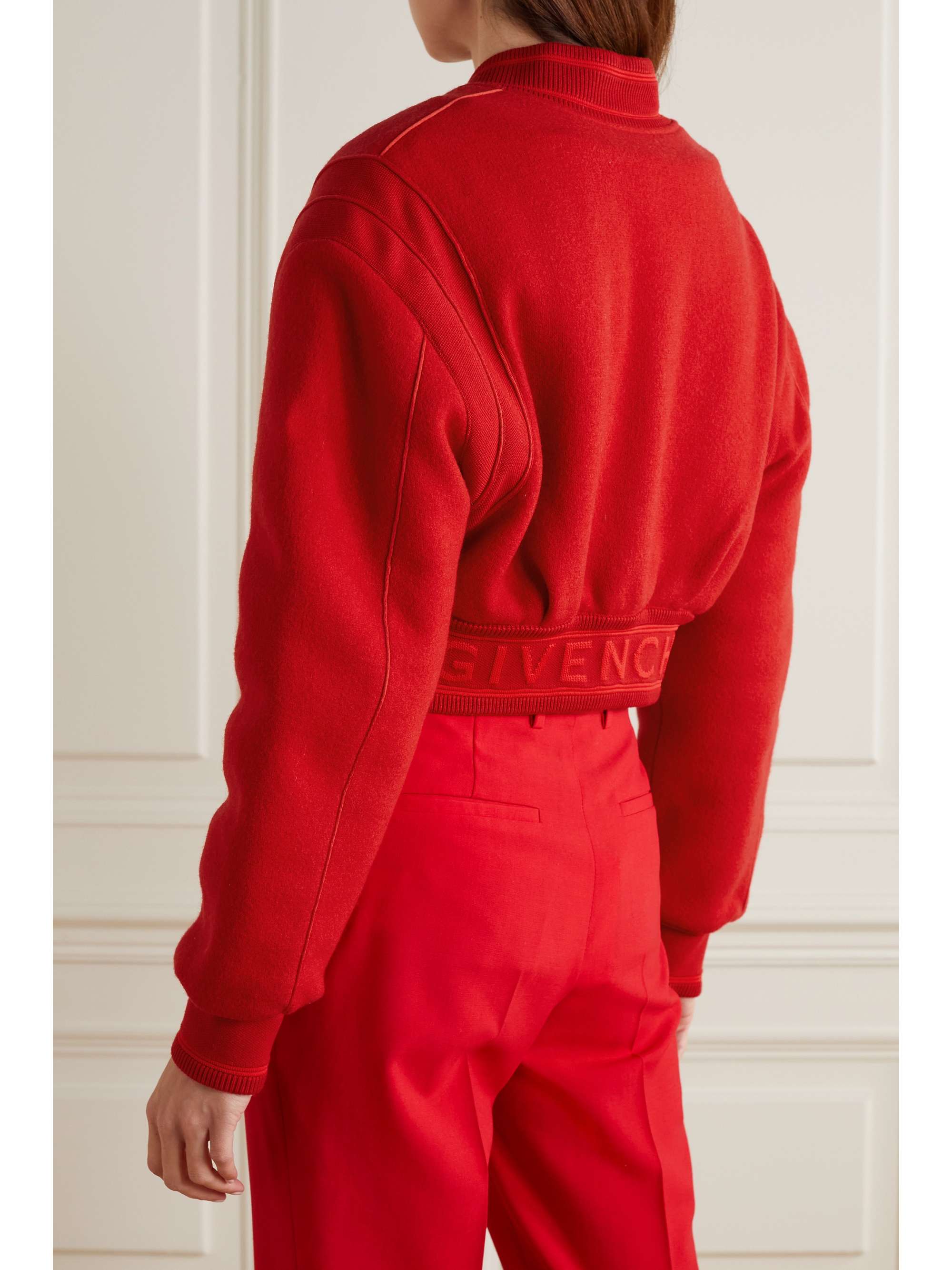 givenchy red bomber jacket