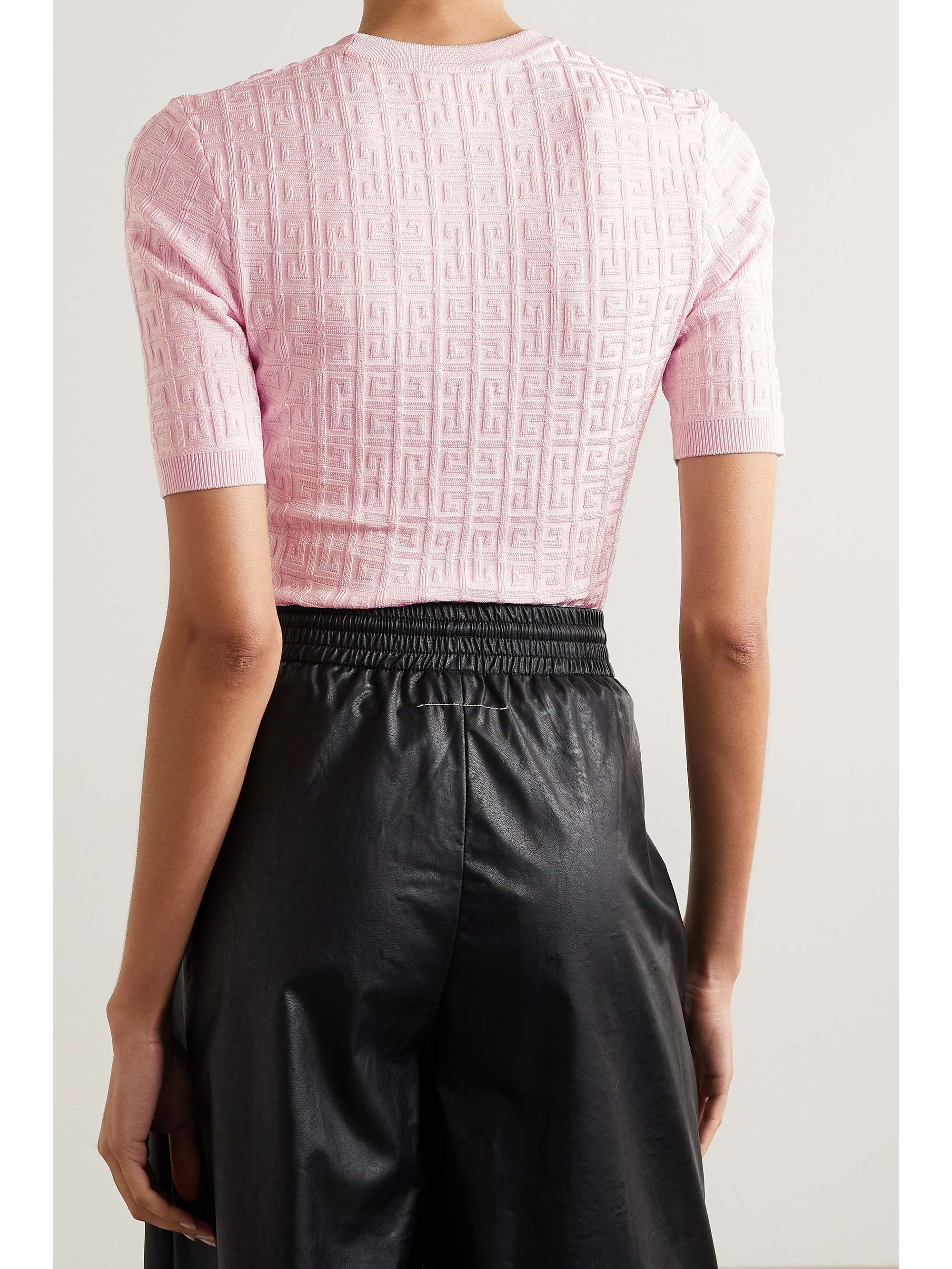 Pastel pink Jacquardknit sweater GIVENCHY NETAPORTER
