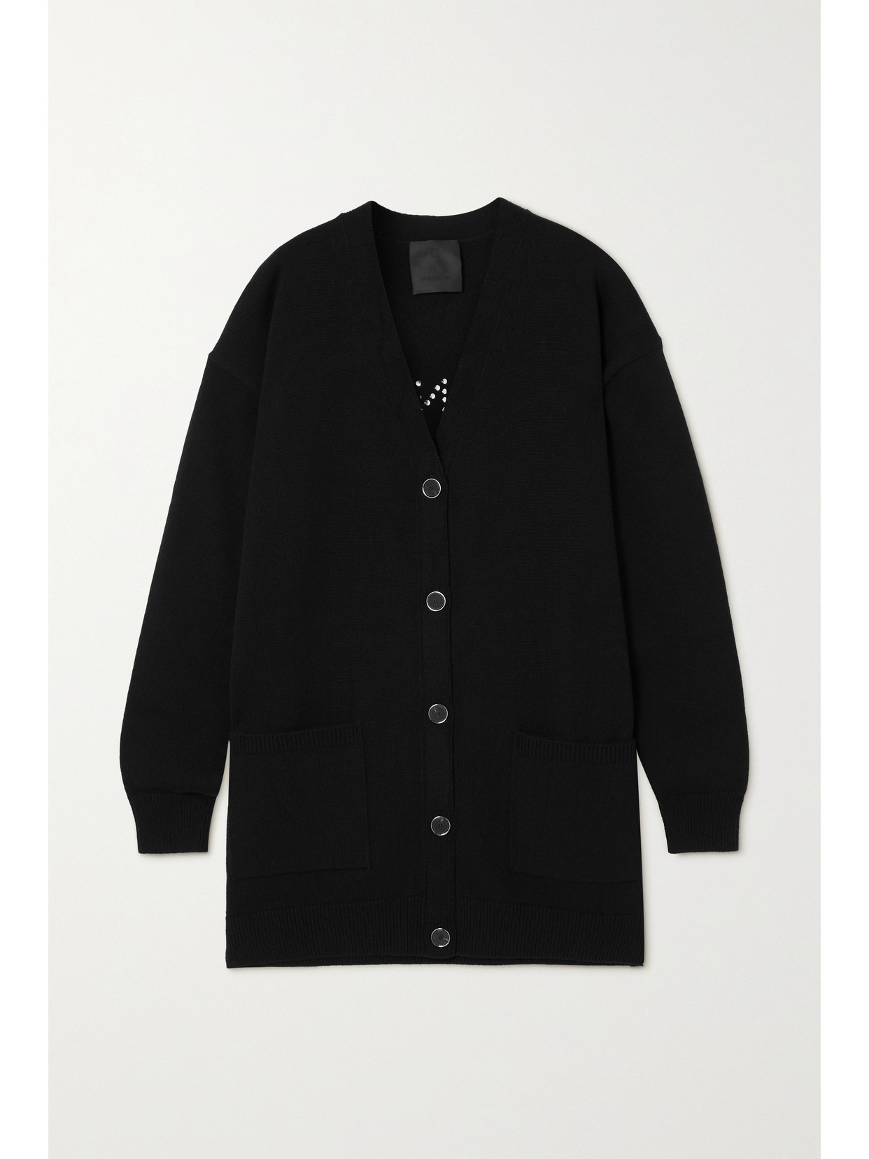 GIVENCHY EMBELLISHED WOOL AND CASHMERE-BLEND CARDIGAN