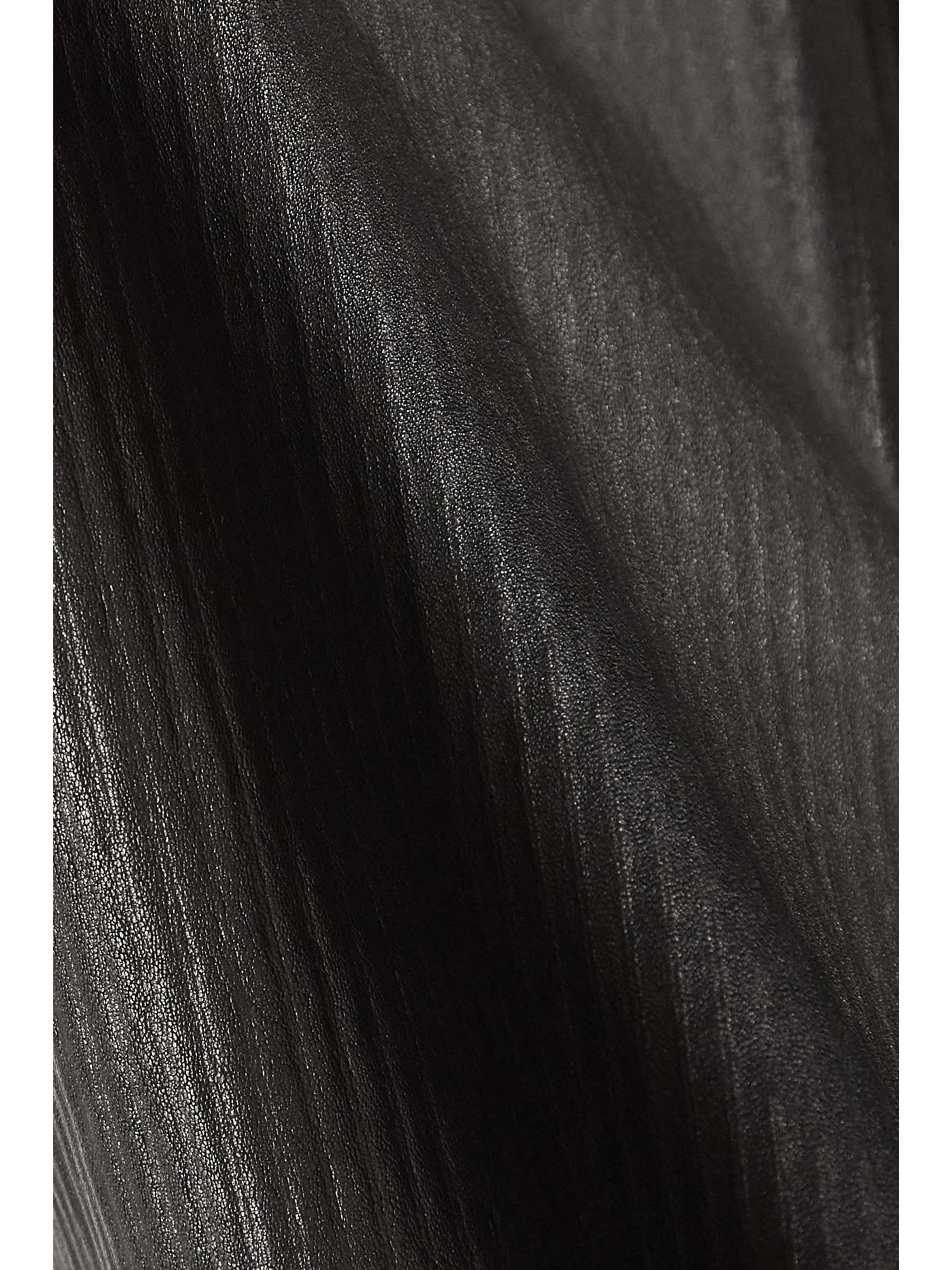 GIVENCHY 拼接罗纹皮革棉质混纺平纹布坦克背心