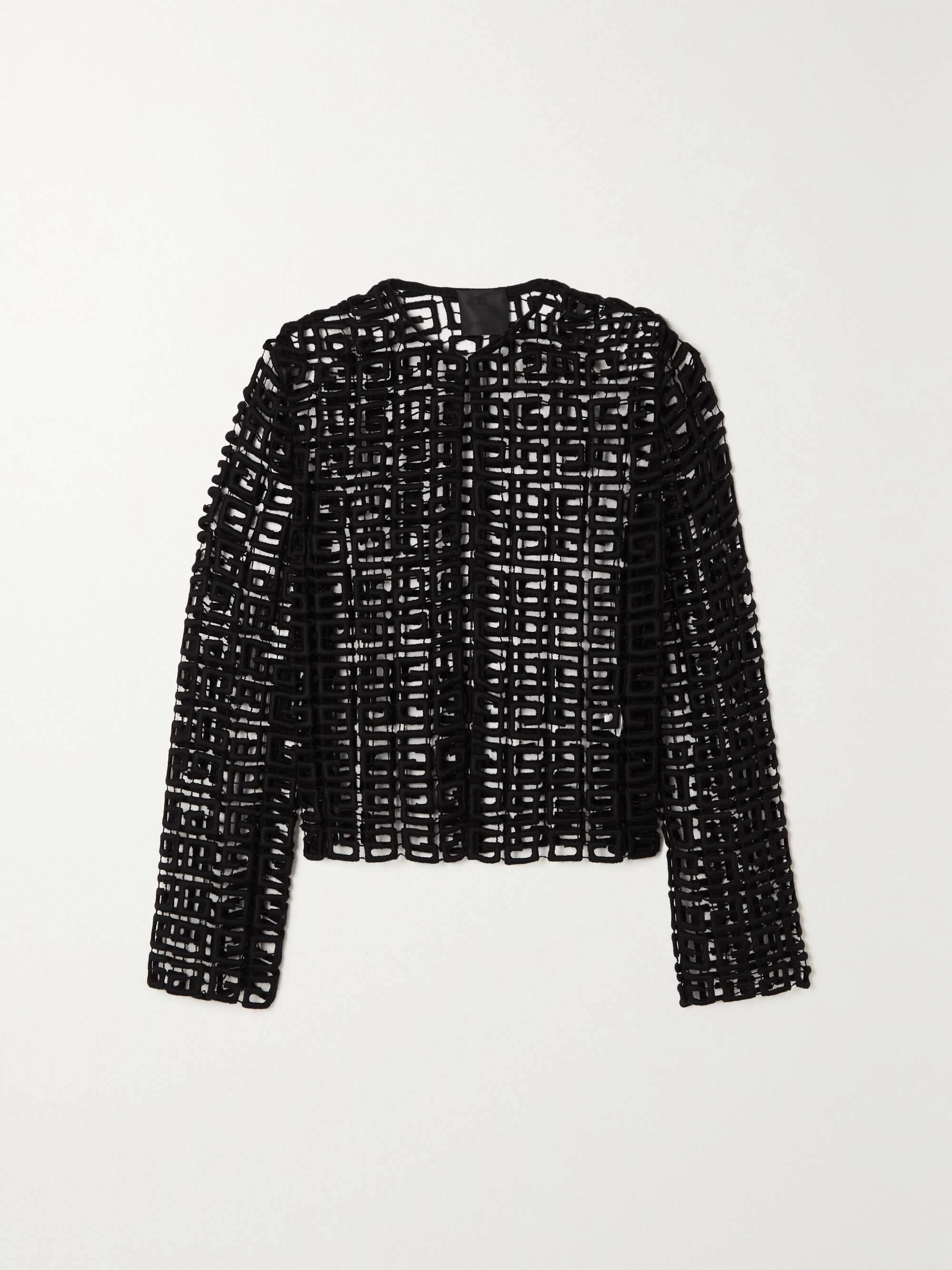 GIVENCHY Wool-blend guipure lace jacket | NET-A-PORTER