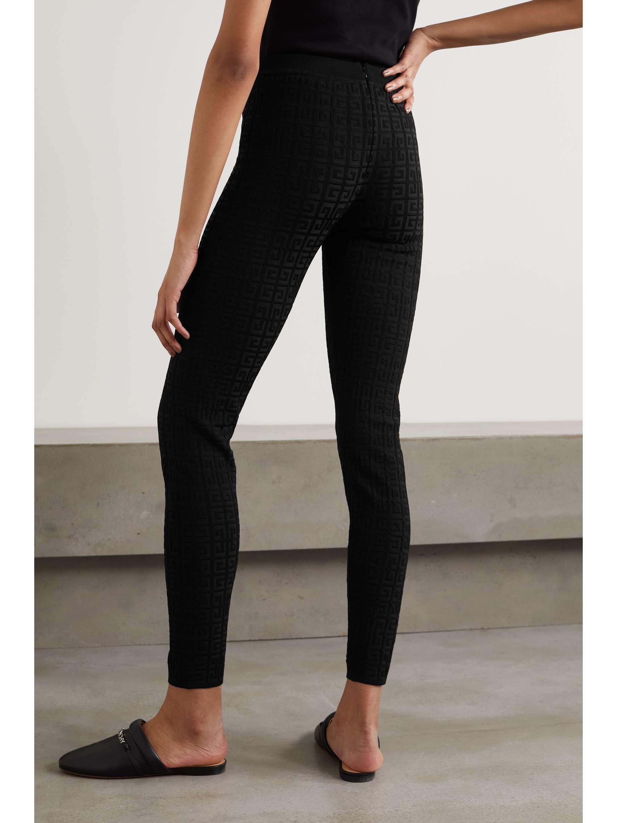 GIVENCHY Jacquard-knit leggings