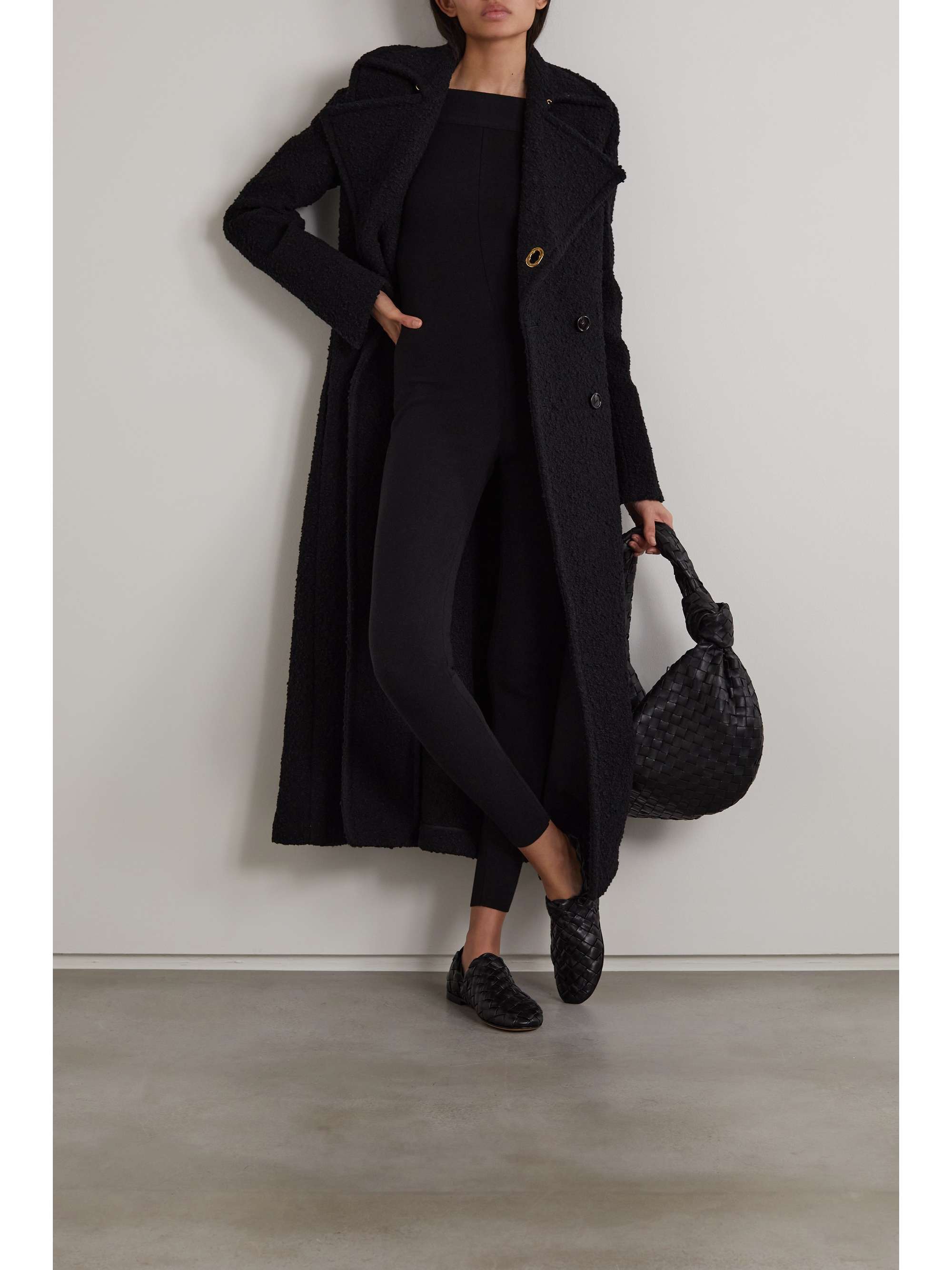 ALAÏA Off-the-shoulder stretch-knit jumpsuit