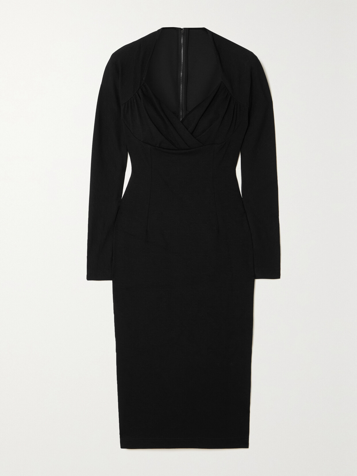 Dolce & Gabbana Gathered Stretch-jersey Midi Dress