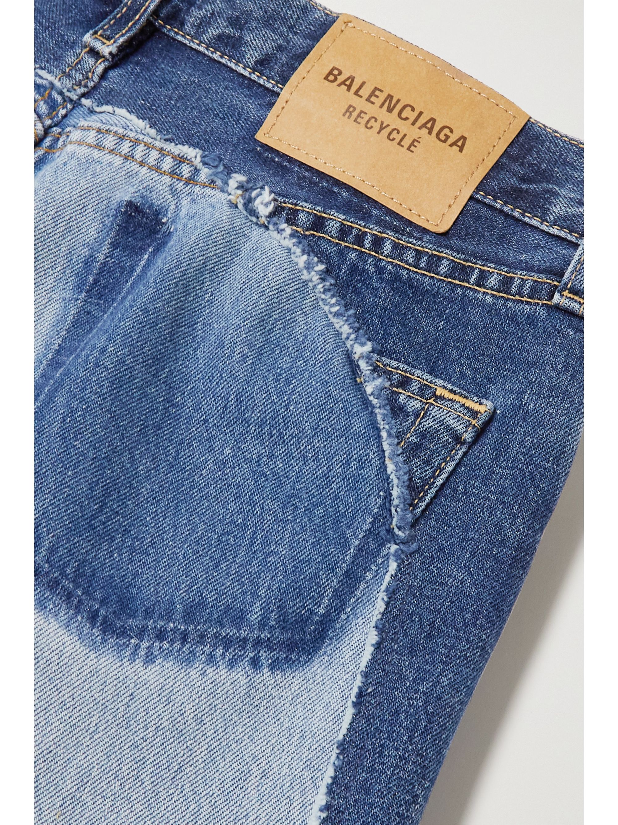 balenciaga two tone jeans